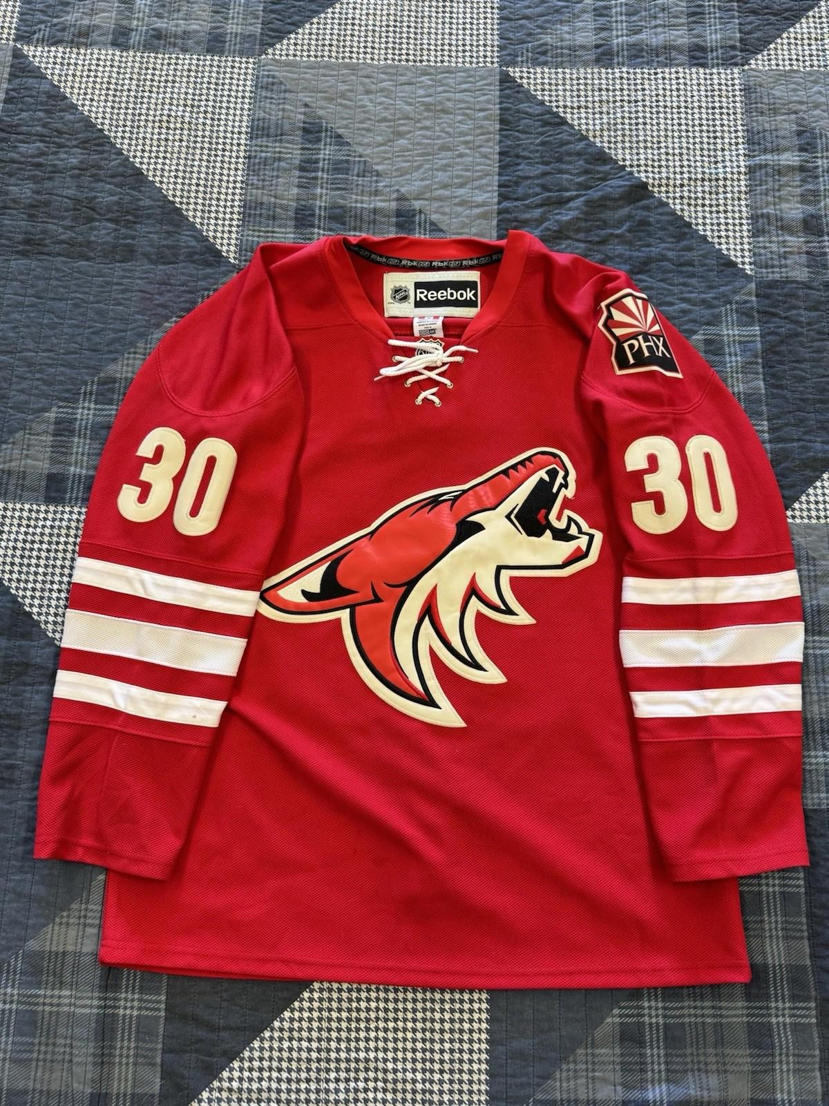 Vintage 2000s Reebok Rare Arizona Coyotes Ilya Bryzgalov #30 Mens SZ 50