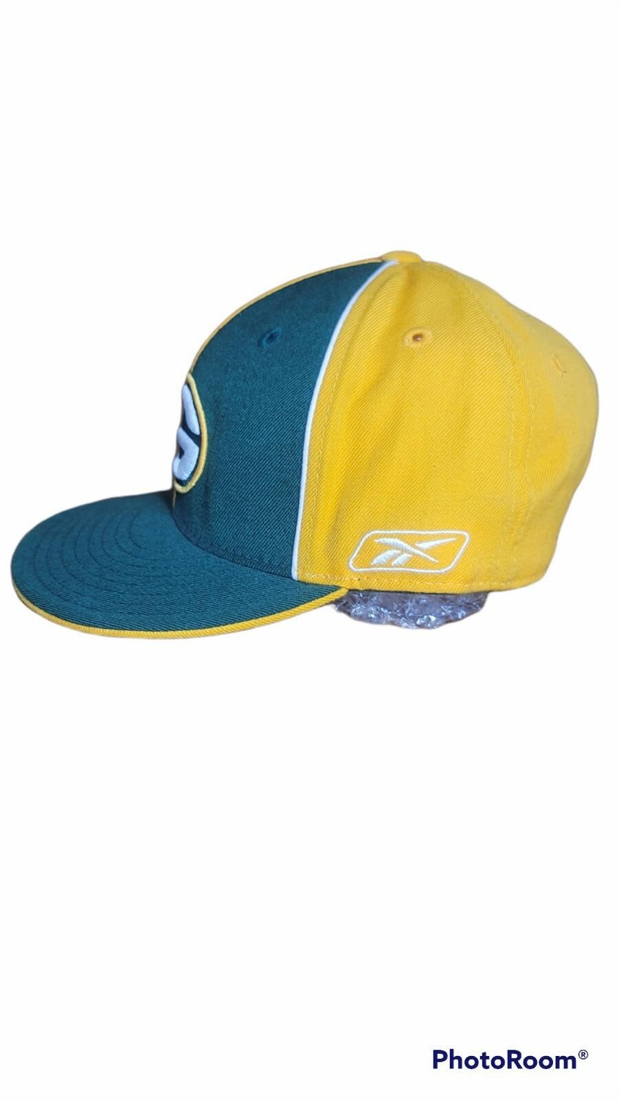 Reebok Green Bay Packers Colorblock Baseball Cap Hat 7 1/8 NFL Football