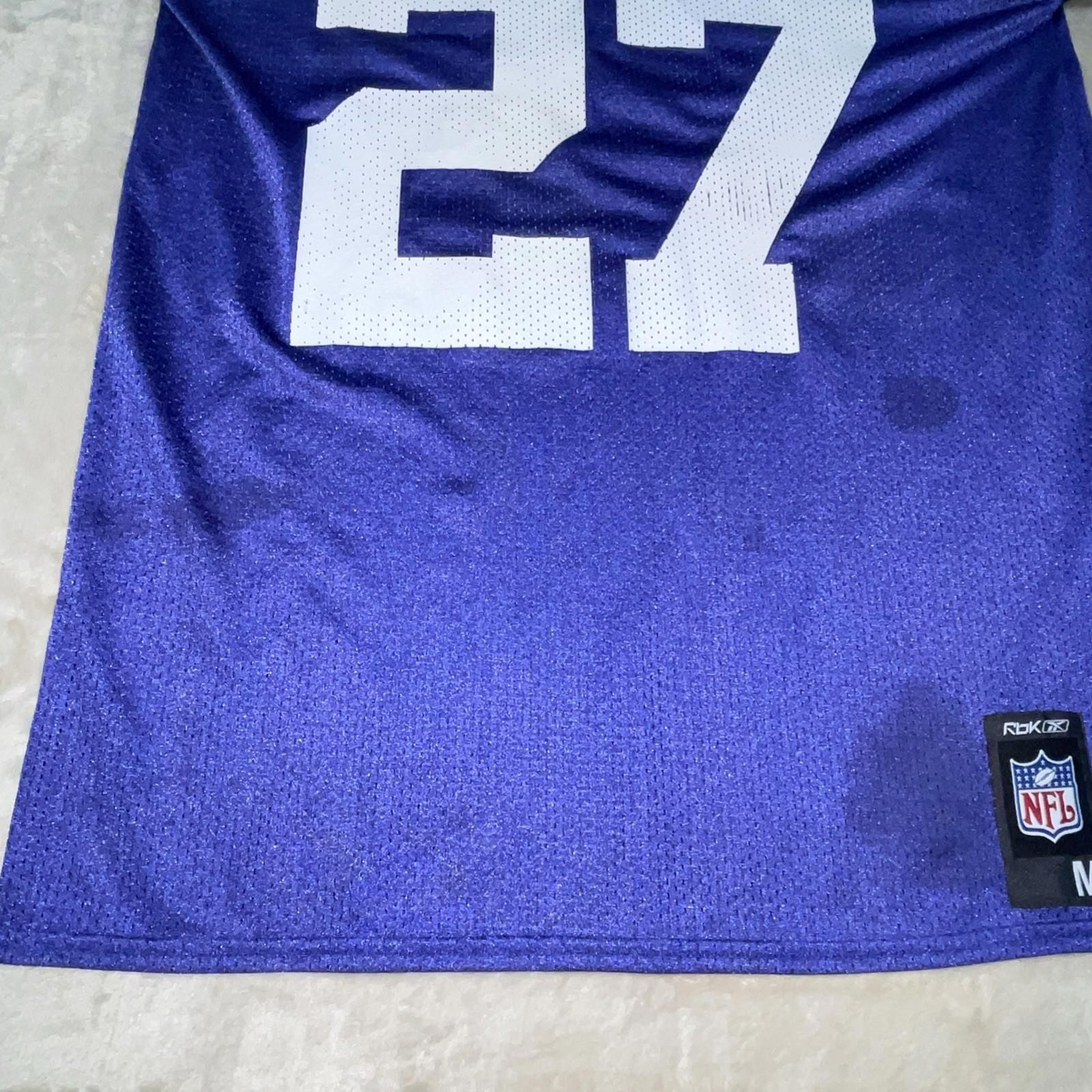 Vintage Reebok NFL New York Giants Brandon Jacobs #27 Size Medium *Flaw*