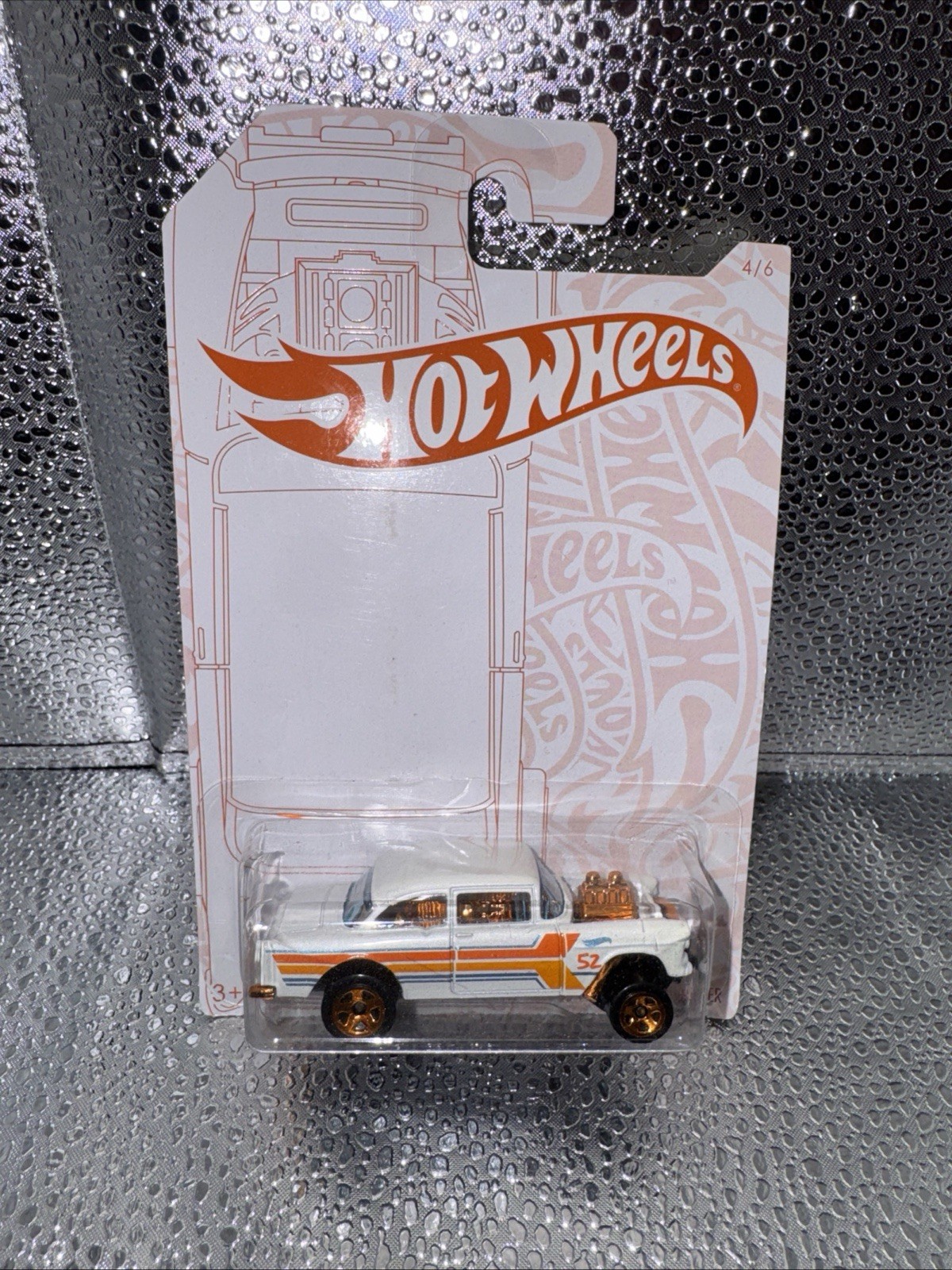 Hot Wheels Pearl & Chrome Series ’55 Chevy Bel Air Gasser #4/6 Die-Cast