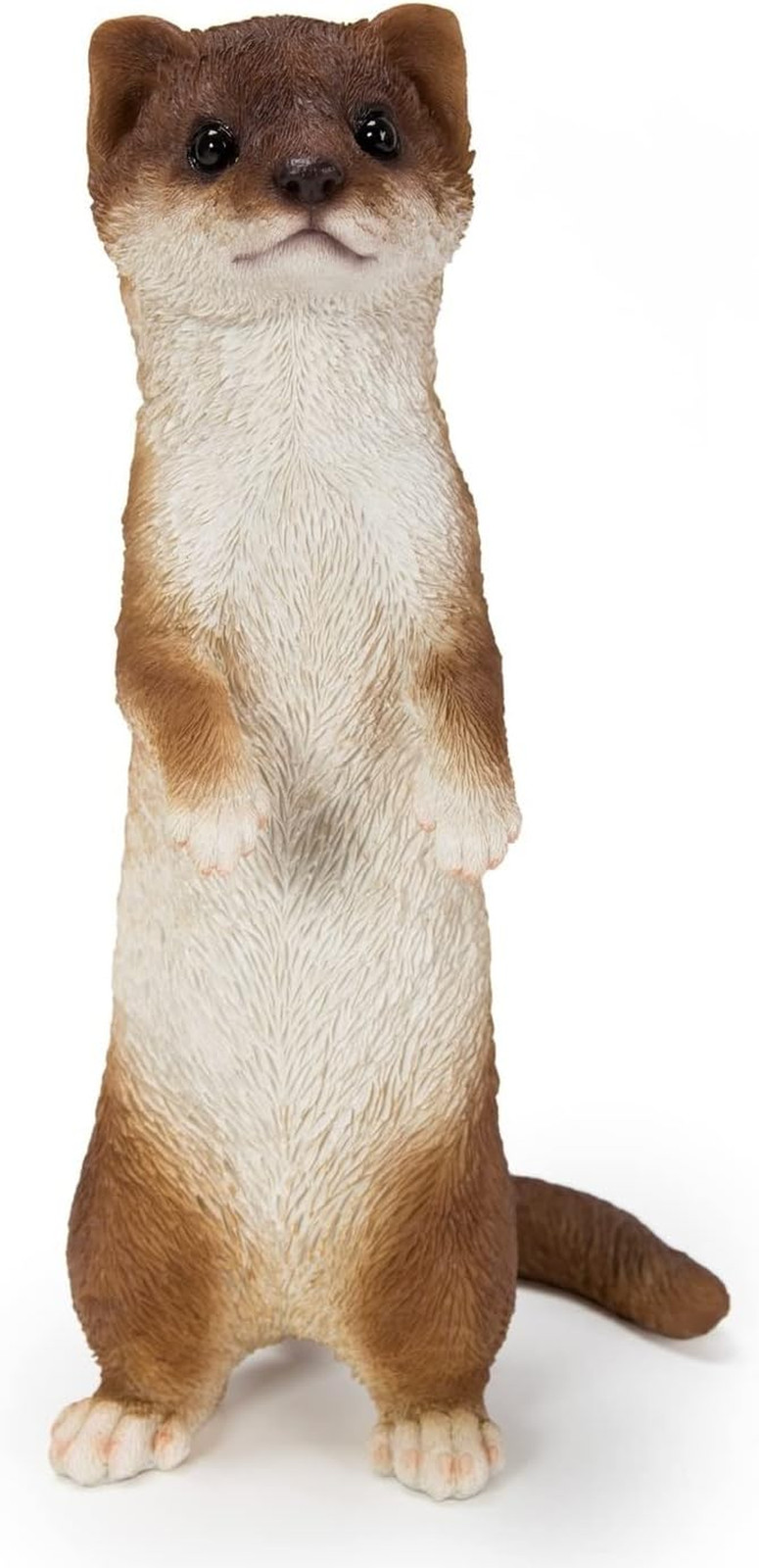 Gift Ltd. Standing Least Weasel Statue, Brown and White
