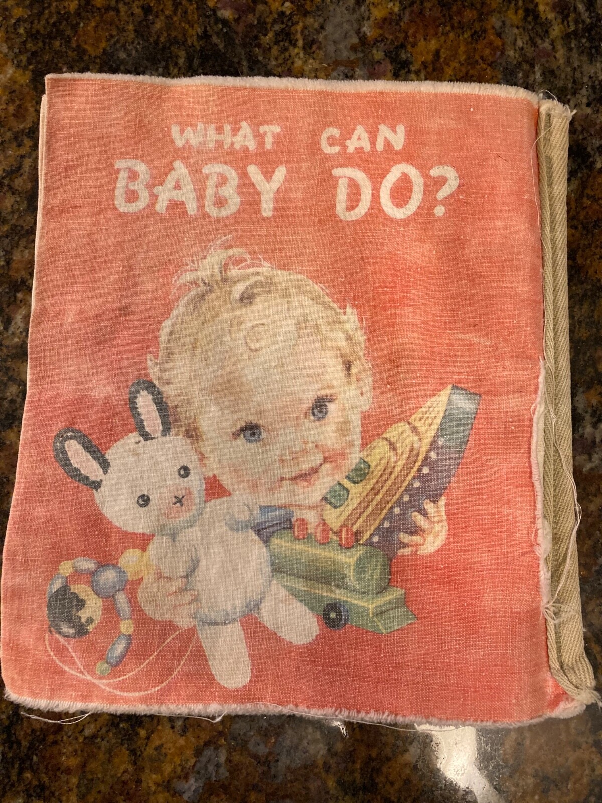 Vintage “What Can Baby Do?” The Hampton Publishing 1949 Cloth Book