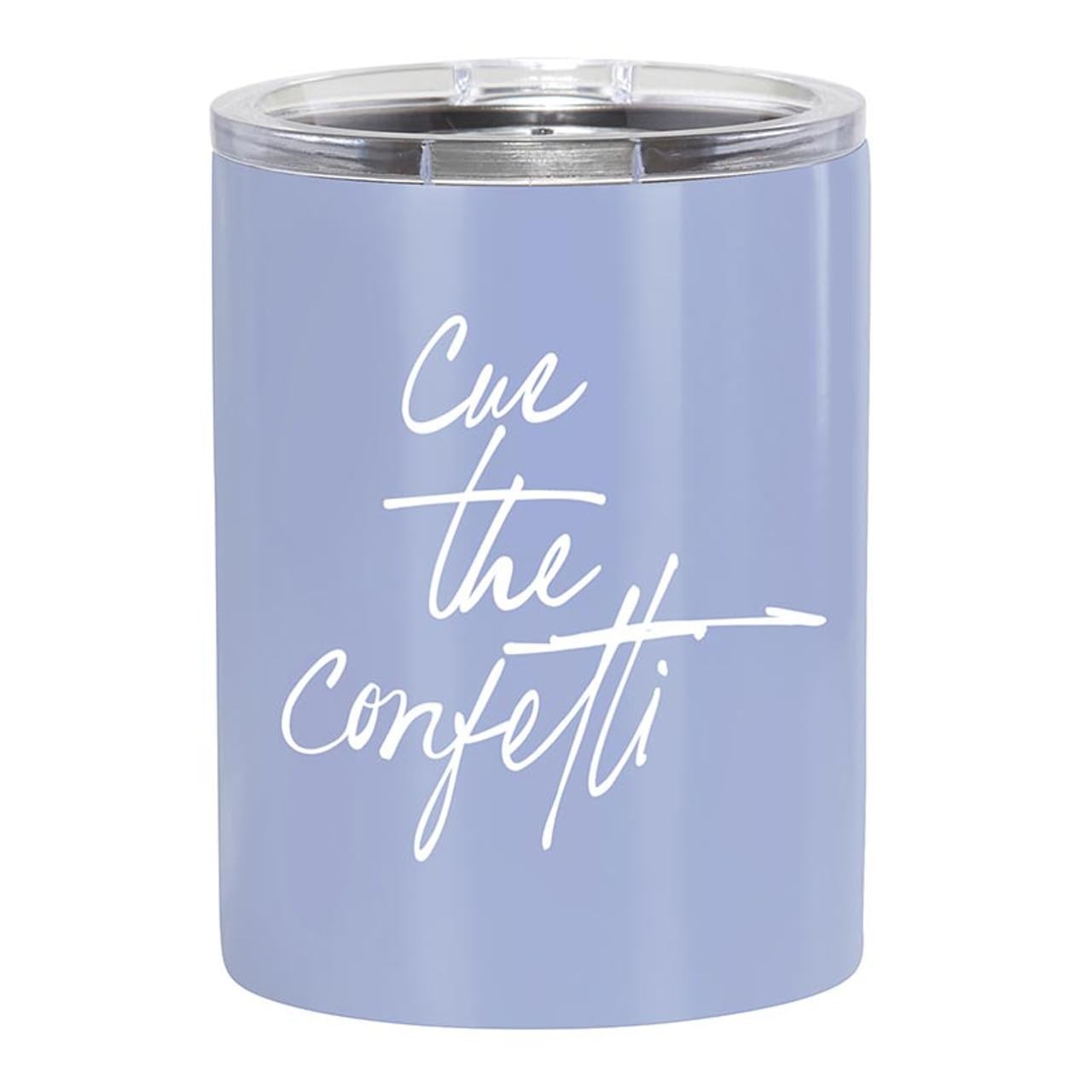 Slant Collections Cue The Confetti Whiskey Tumbler 12oz Insulated with Lid