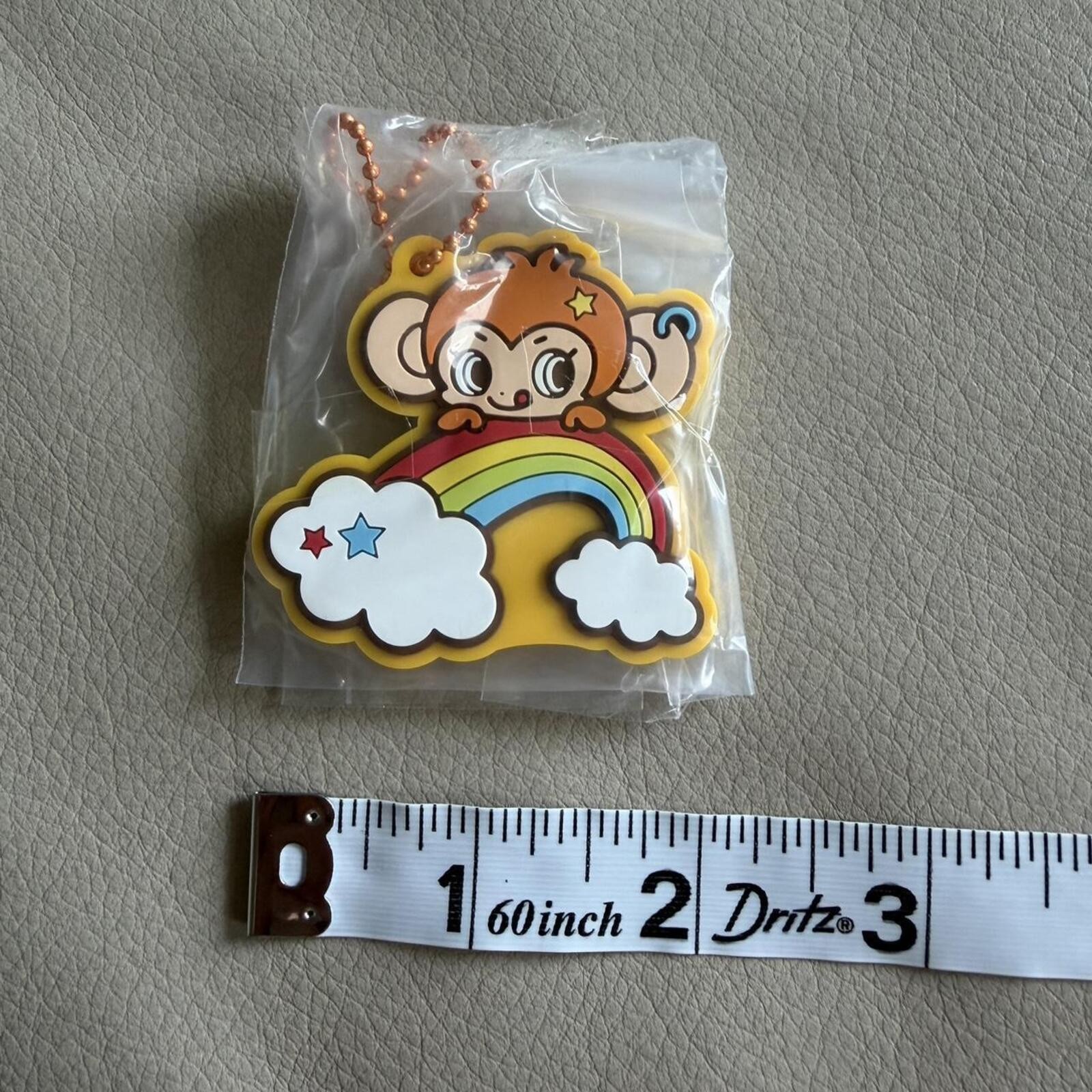 Daisy lovers rainbow monkey keychain
