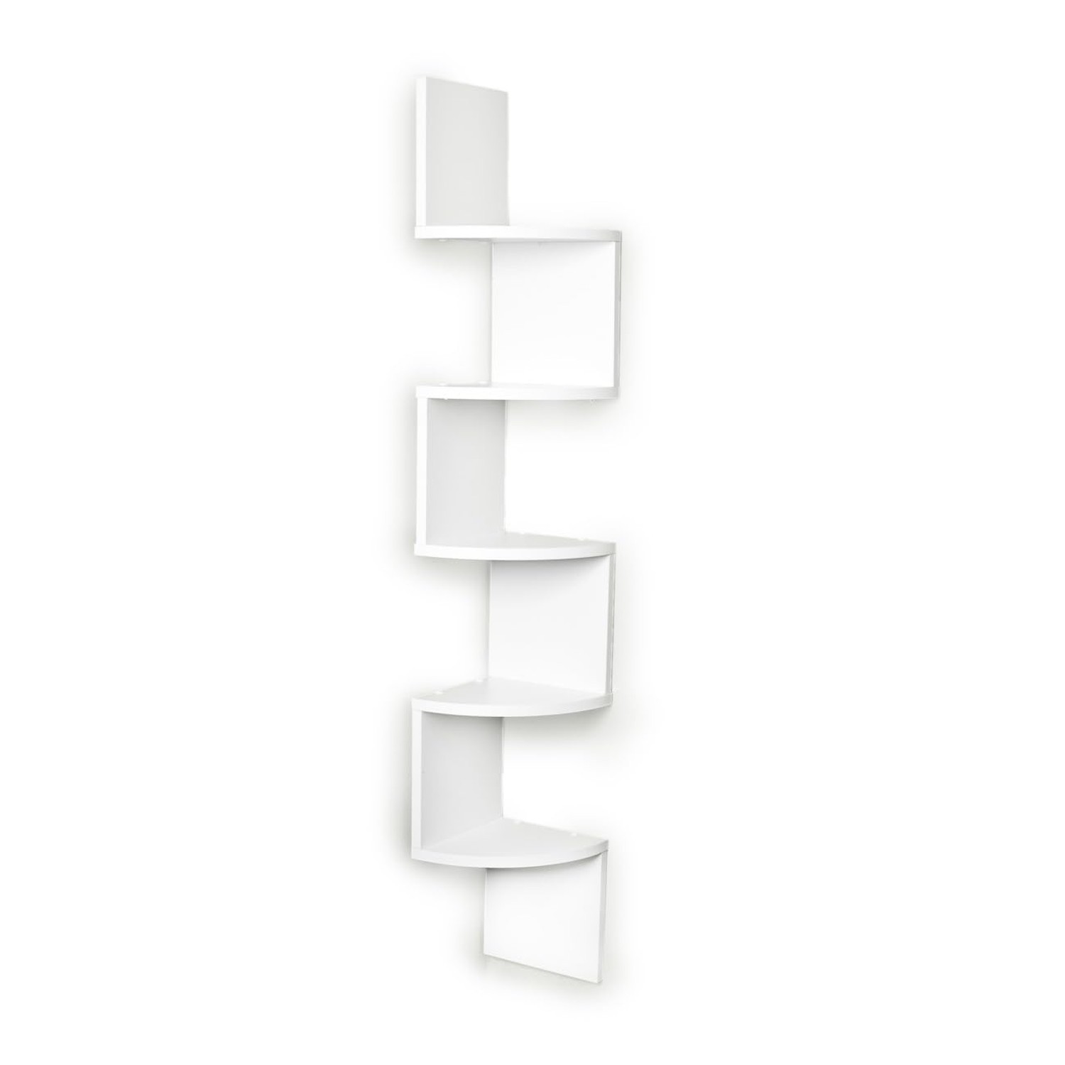 Danya B. XF11035W Large Decorative 5-Tier Corner Floating Wall Mount Display …