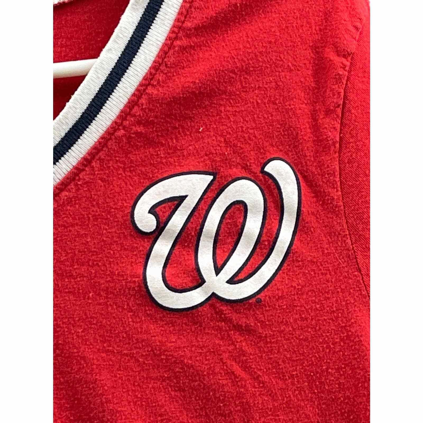 Harper Washington Nationals Womens Majestic MLB Baseball T-Shirt Red L Team Logo