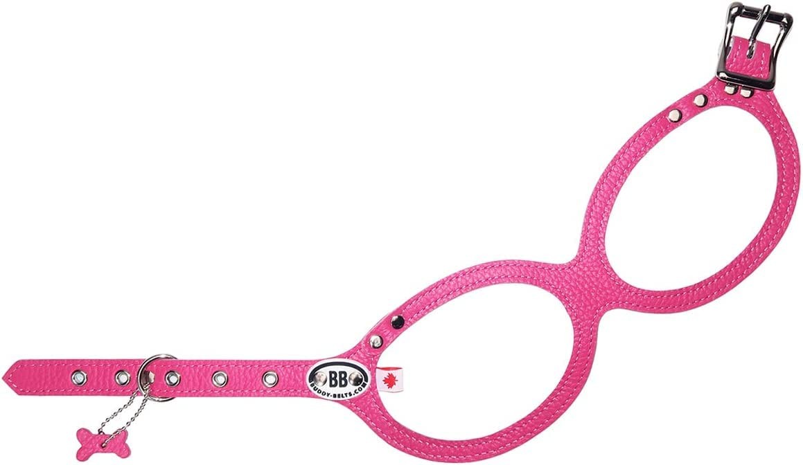 BUDDY BELT Harness Pebble Grain Hot Pink – Luxury Edition (3)