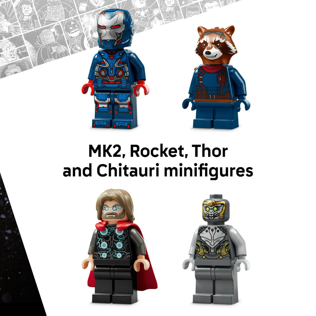 LEGO Marvel Avengers: Endgame Thor vs. Chitauri Complete Set 373 Piece (76322)