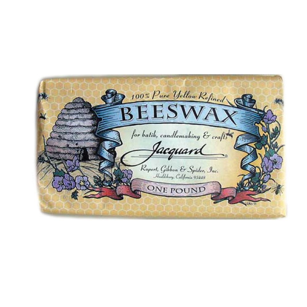 Jacquard 100 Percent Beeswax 1 Lb Block Batik Wax for Fabric Art Projects
