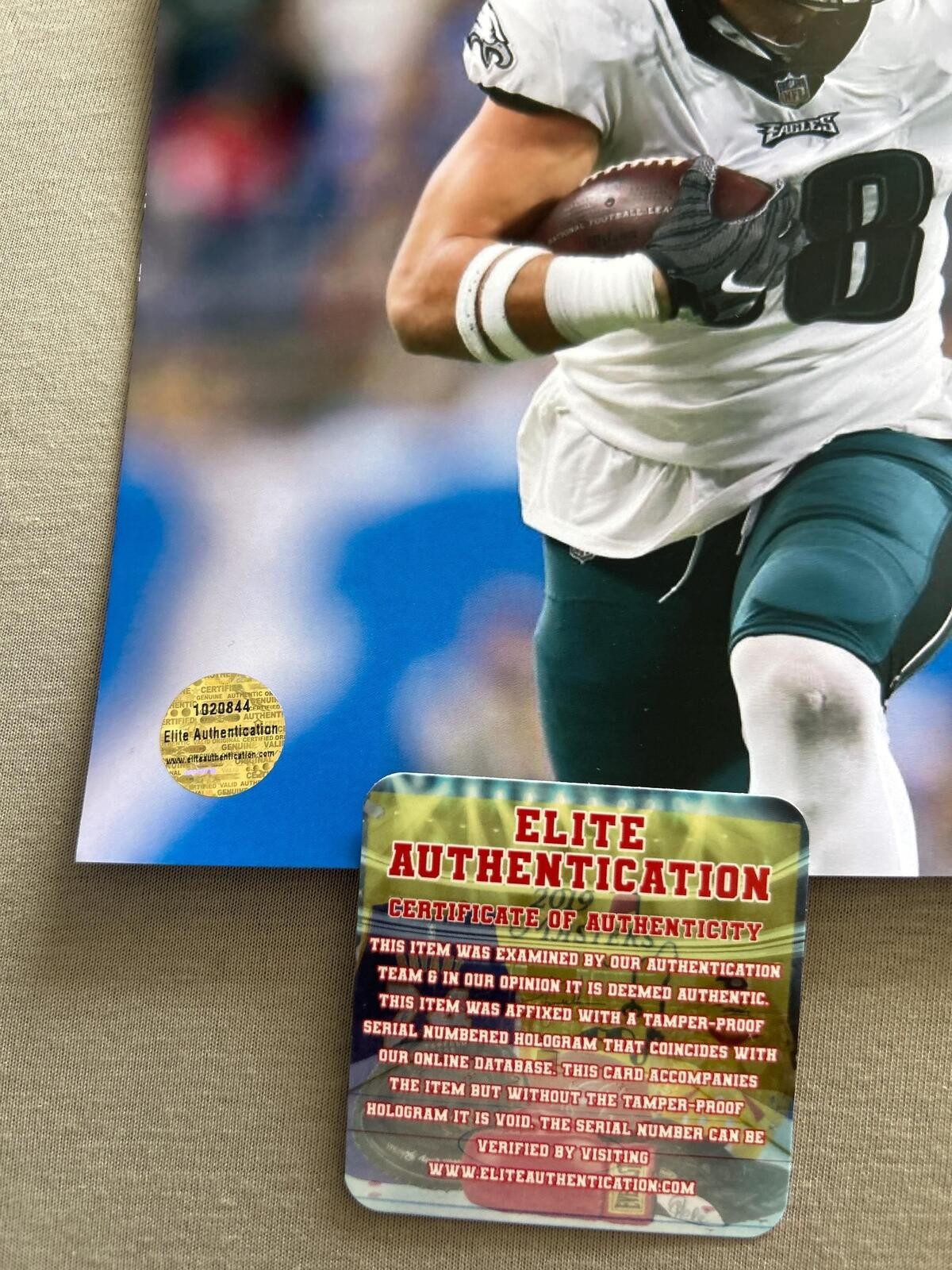 Dallas Goedert Signed Autographed Philadelphia Eagles Picture 8×10 Photo COA