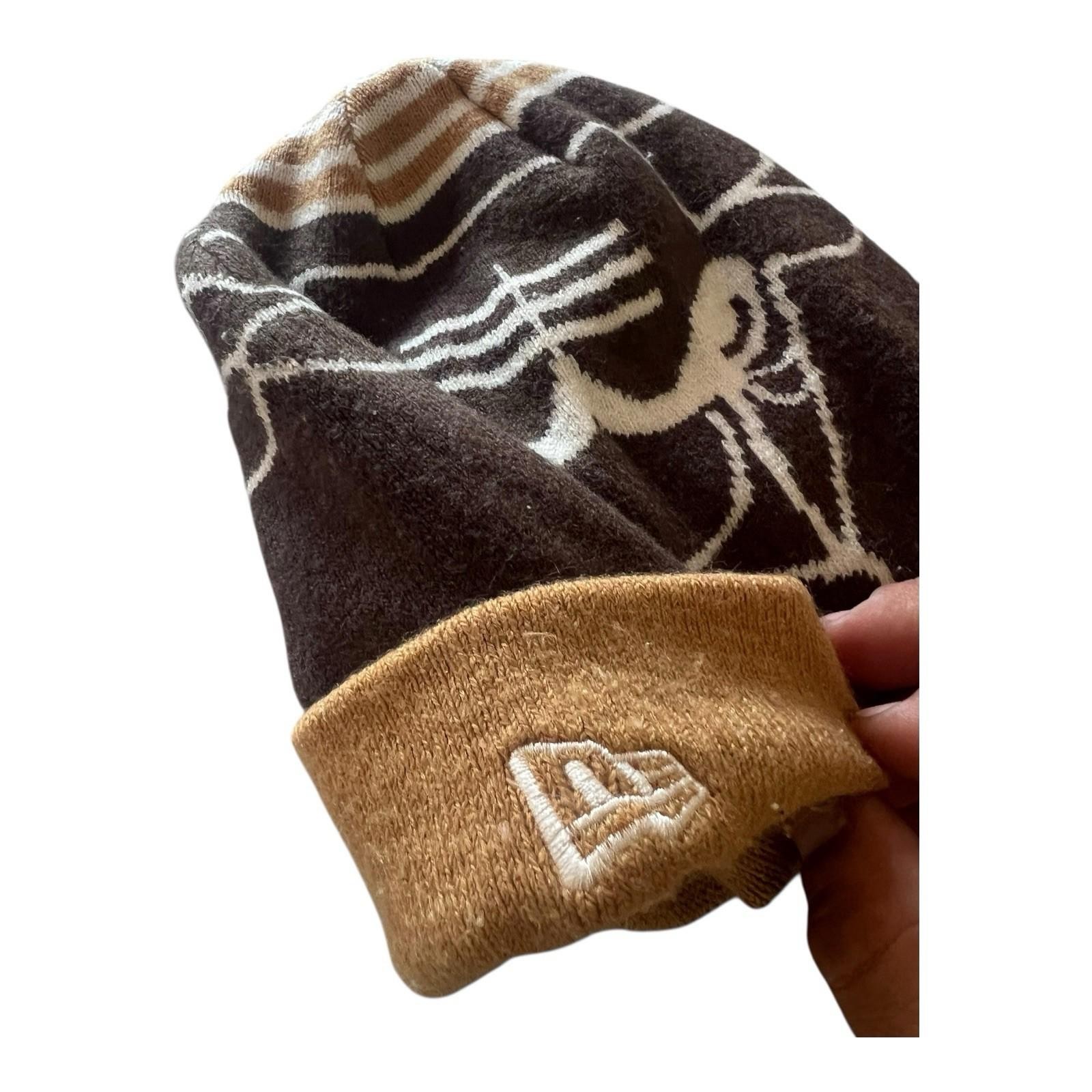 Chicago Bulls Windy City Black & White Stocking Cap New Era Hardwood Classics