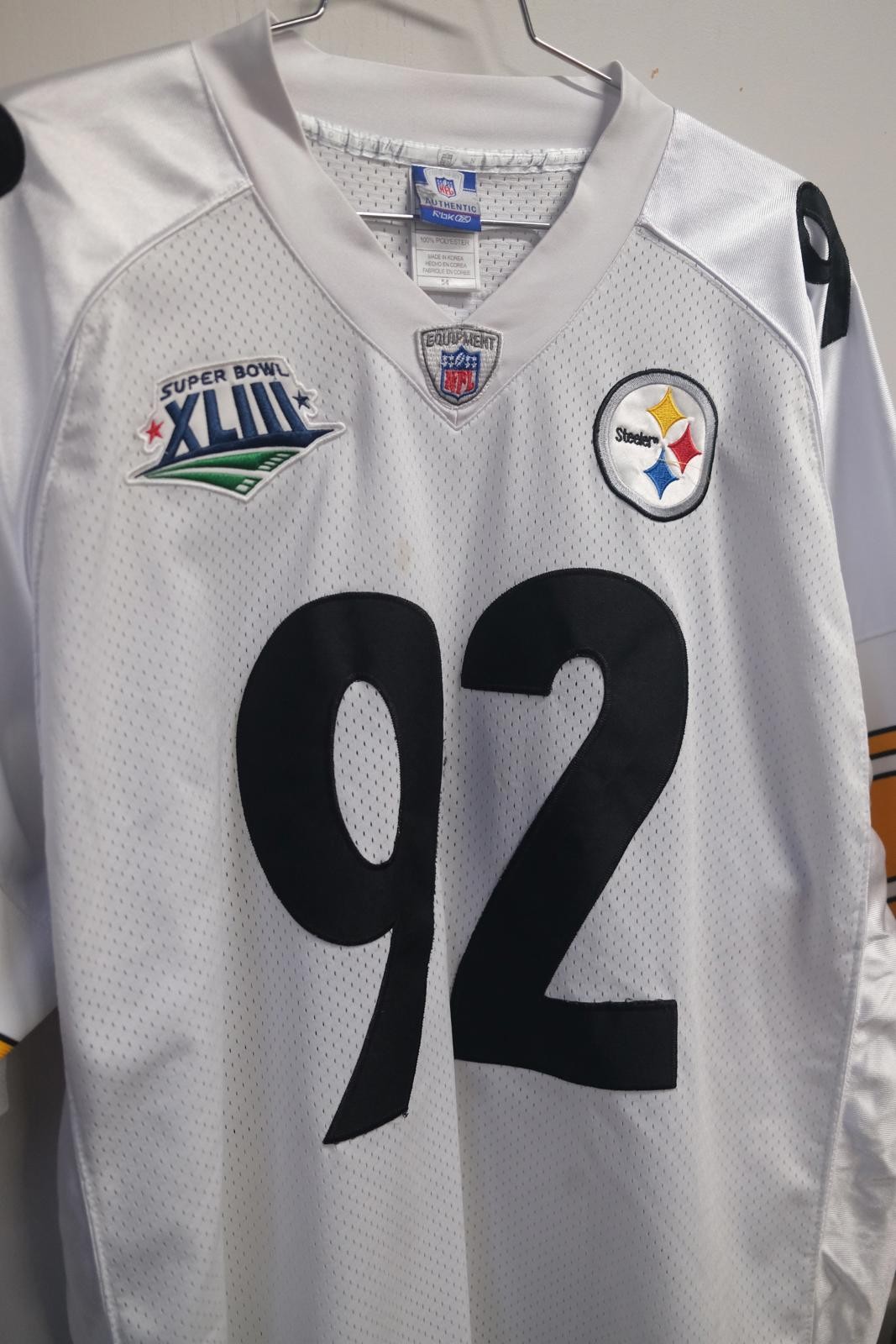 09 Reebok Pittsburgh Steeler Super Bowl 43 Harrison Jersey