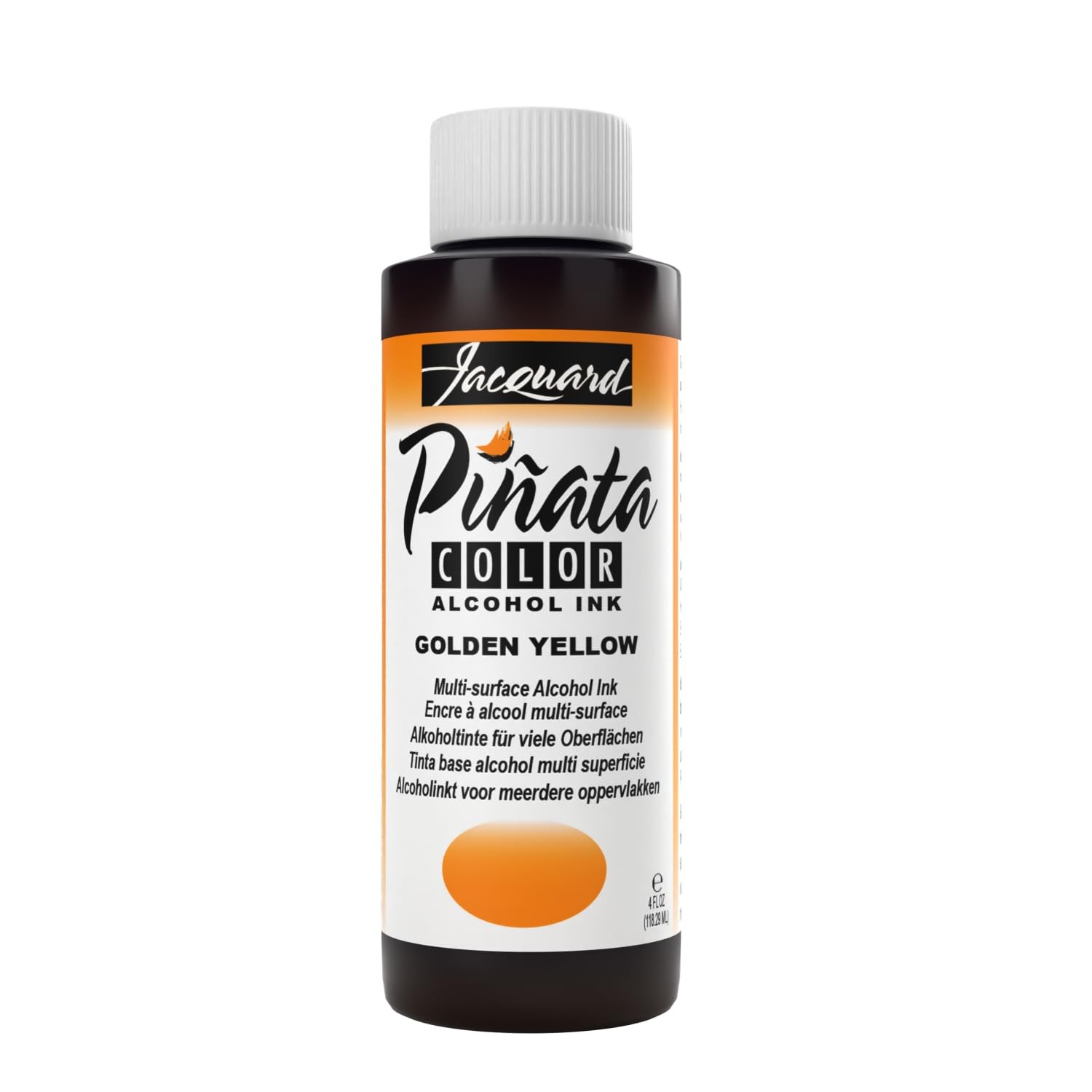 Jacquard Pinata Alcohol Ink Golden Yellow 4oz Professional USA Made