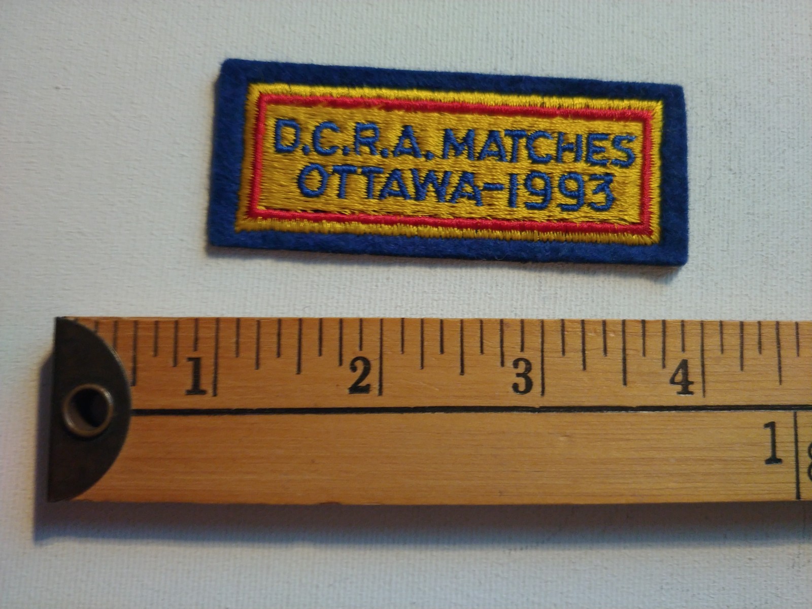 * 1993 DCRA MATCHES rifle gun PISTOL OTTAWA CANADA CANADIAN PATCH CREST *