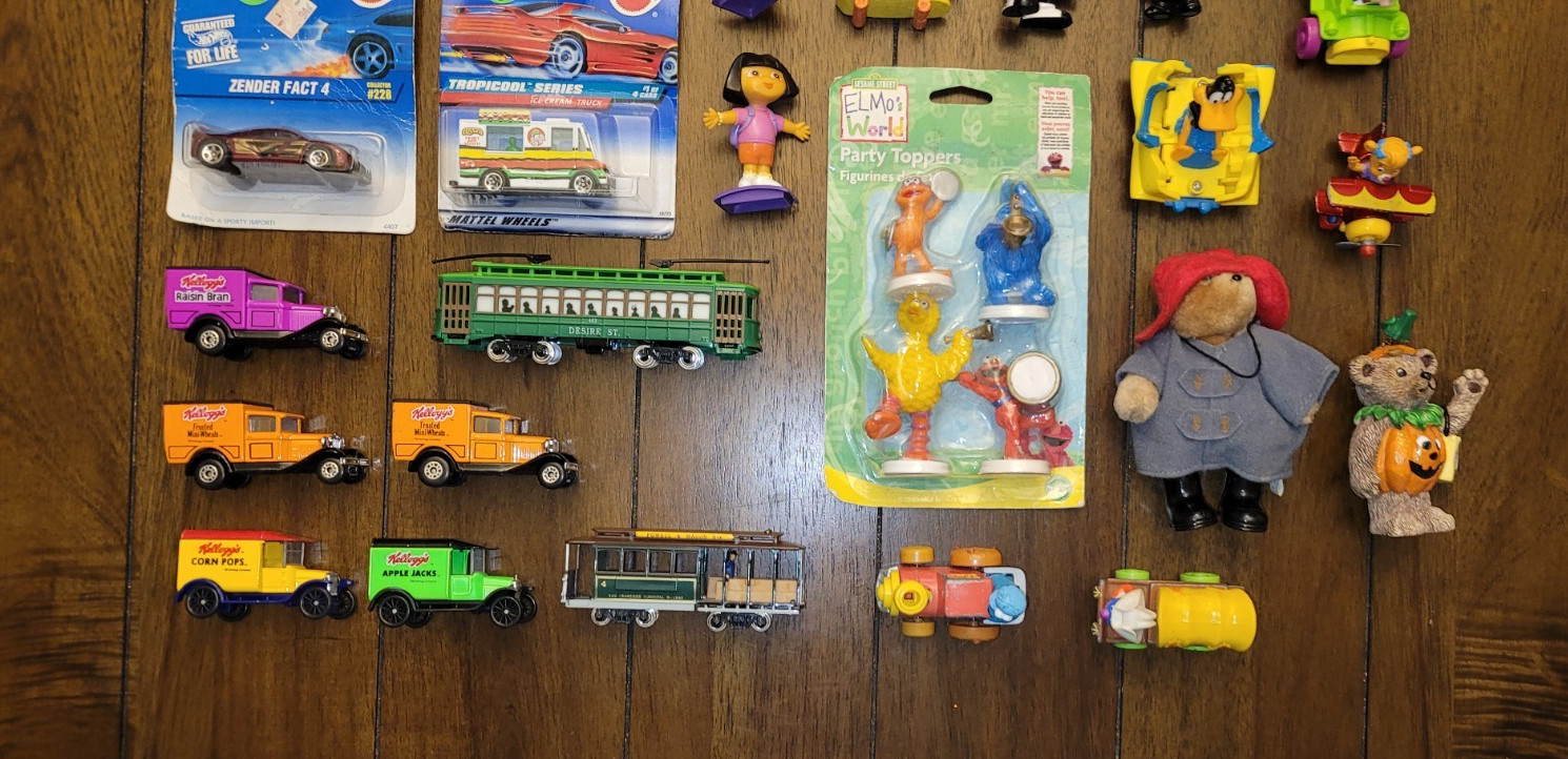 Vintage RARE Hot Wheels, Matchbox, Bears, Dora, Sesame Street, Old/New Toy Lot