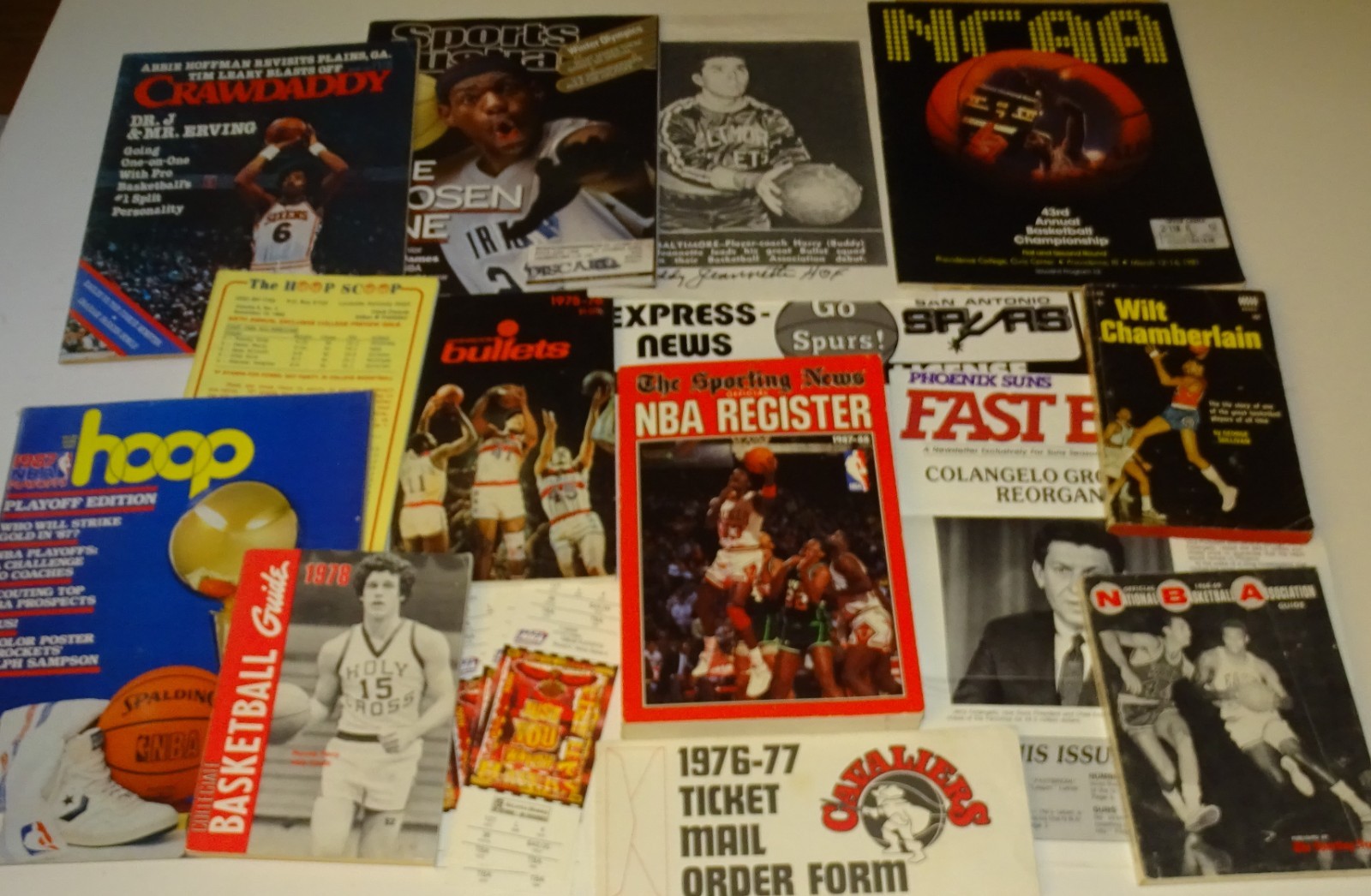 Basketball Collection – LeBron, Wilt, Dr J – Tickets, Books, Programs, etc.