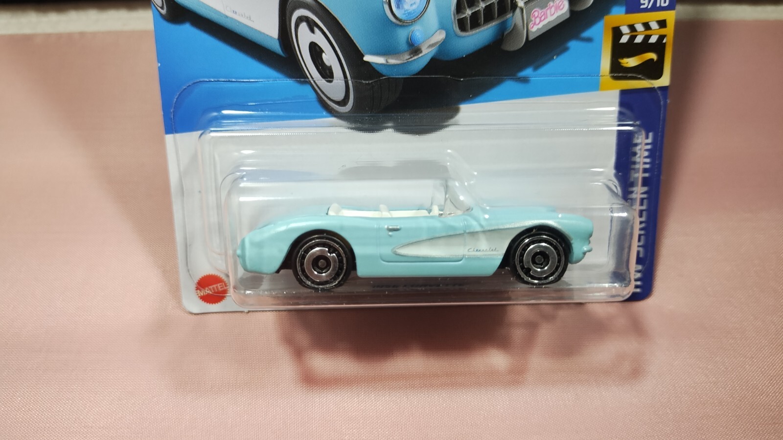 2023 Hot Wheels Barbie The Movie 1956 Corvette Blue Diecast HW Screen Time New