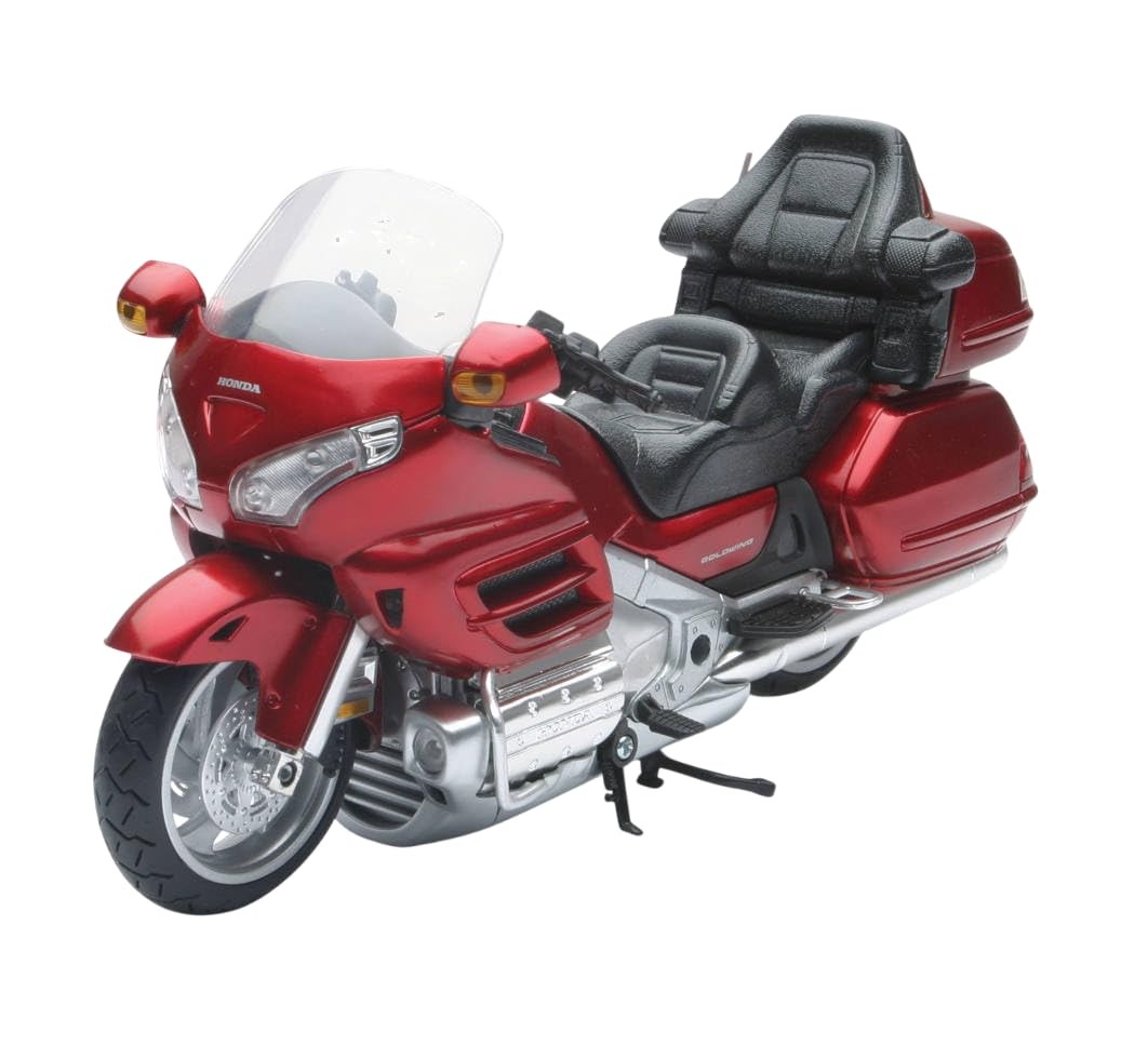 New-Ray 1:12 Scale Honda Gold Wing 2010 Red Diecast Motorcycle Model