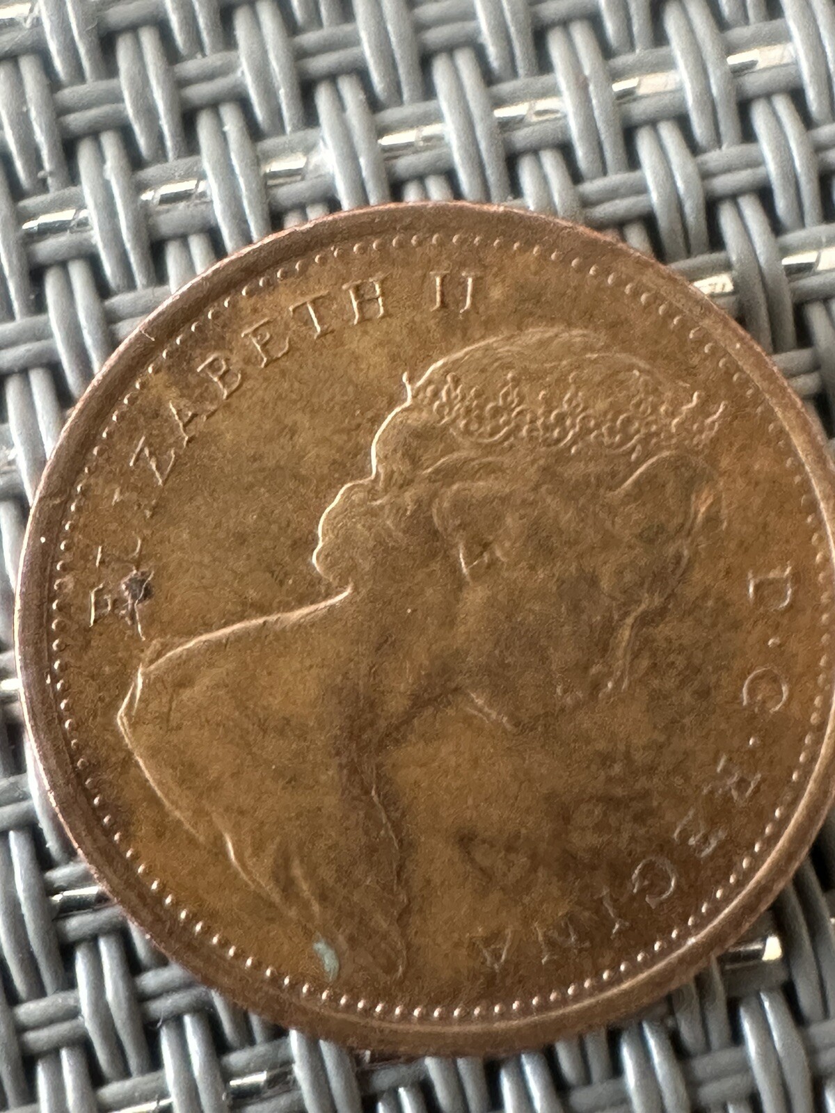 1867-1967 1 Cent Dove Penny, Partial Double Edge, D/D Printing Error. SUPER RARE