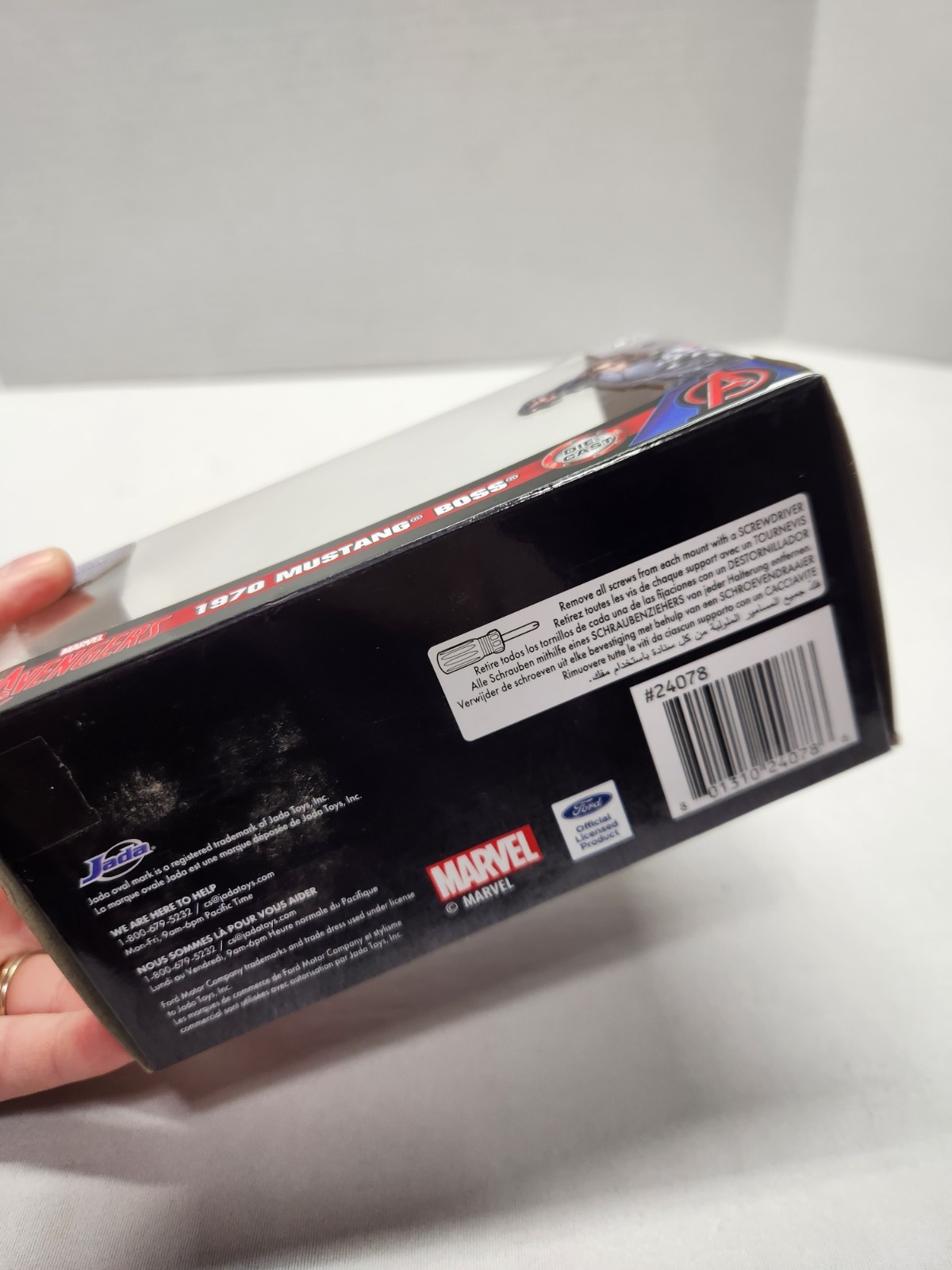 Marvel Avengers 1970 Mustang Boss Jada Diecast 1:32 Scale Winter Soldier New