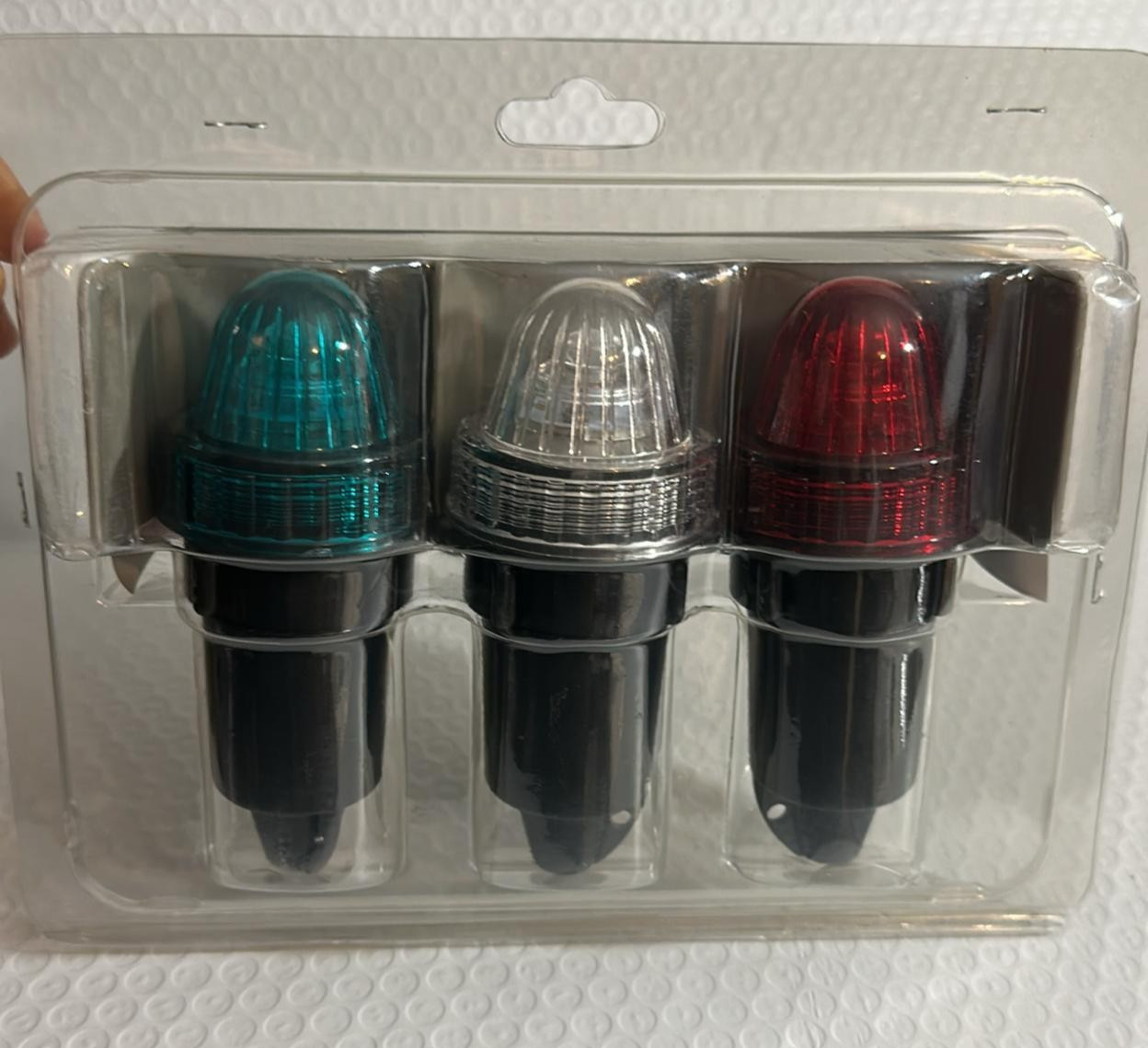 Pactrade Marine LED Boat Navigation Light 3 Pack Battery Operated Waterproof