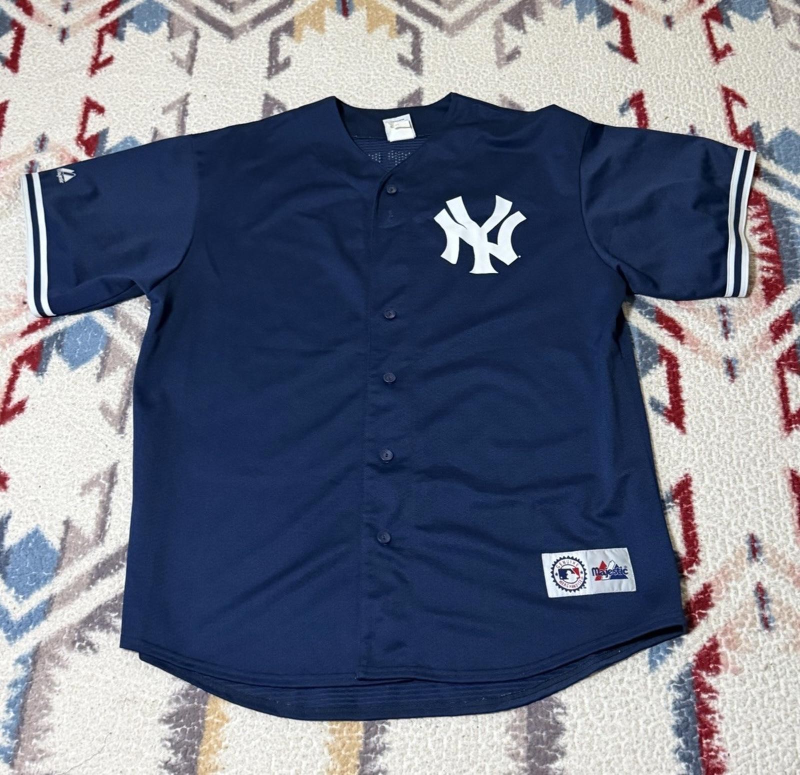 Derek Jeter New York Yankees Authentic Majestic #2 Jersey XL Navy MLB Vintage