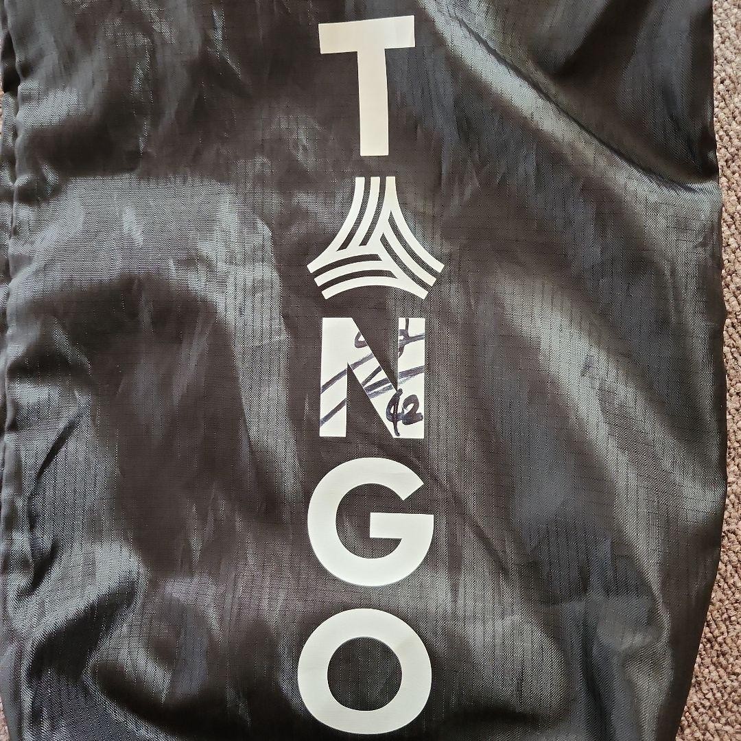 Adidas Japan Goto Signed TANGO Knapsack Black Durable Lightweight Roll-Top Used