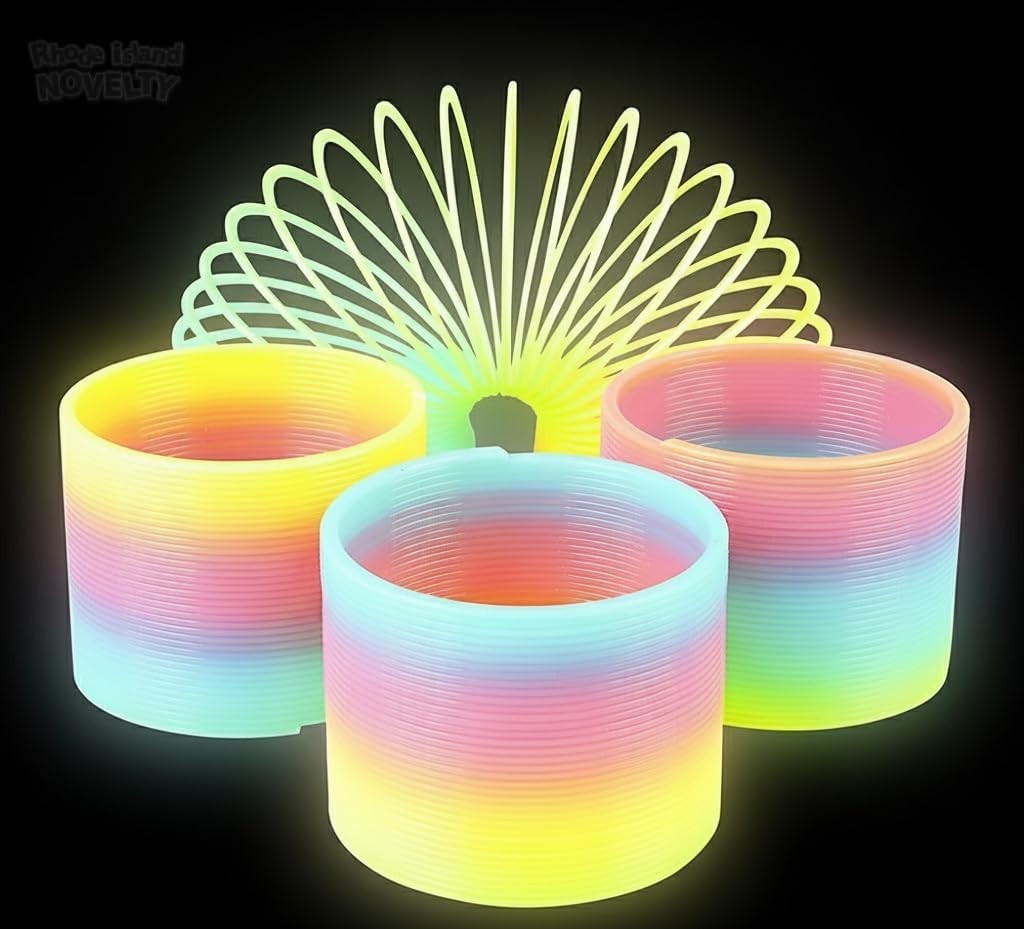 Assorted 3-Inch Glow-in-the-Dark Coil Spring – Endless Fun for All Ages