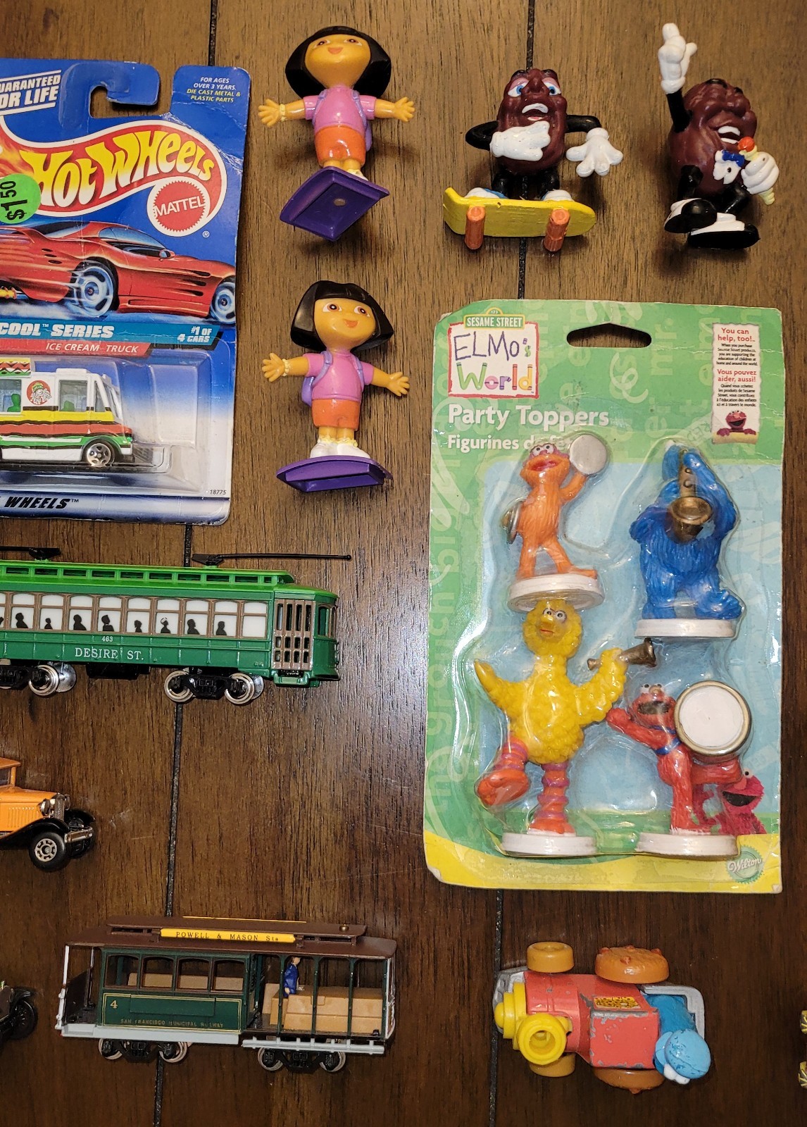 Vintage RARE Hot Wheels, Matchbox, Bears, Dora, Sesame Street, Old/New Toy Lot