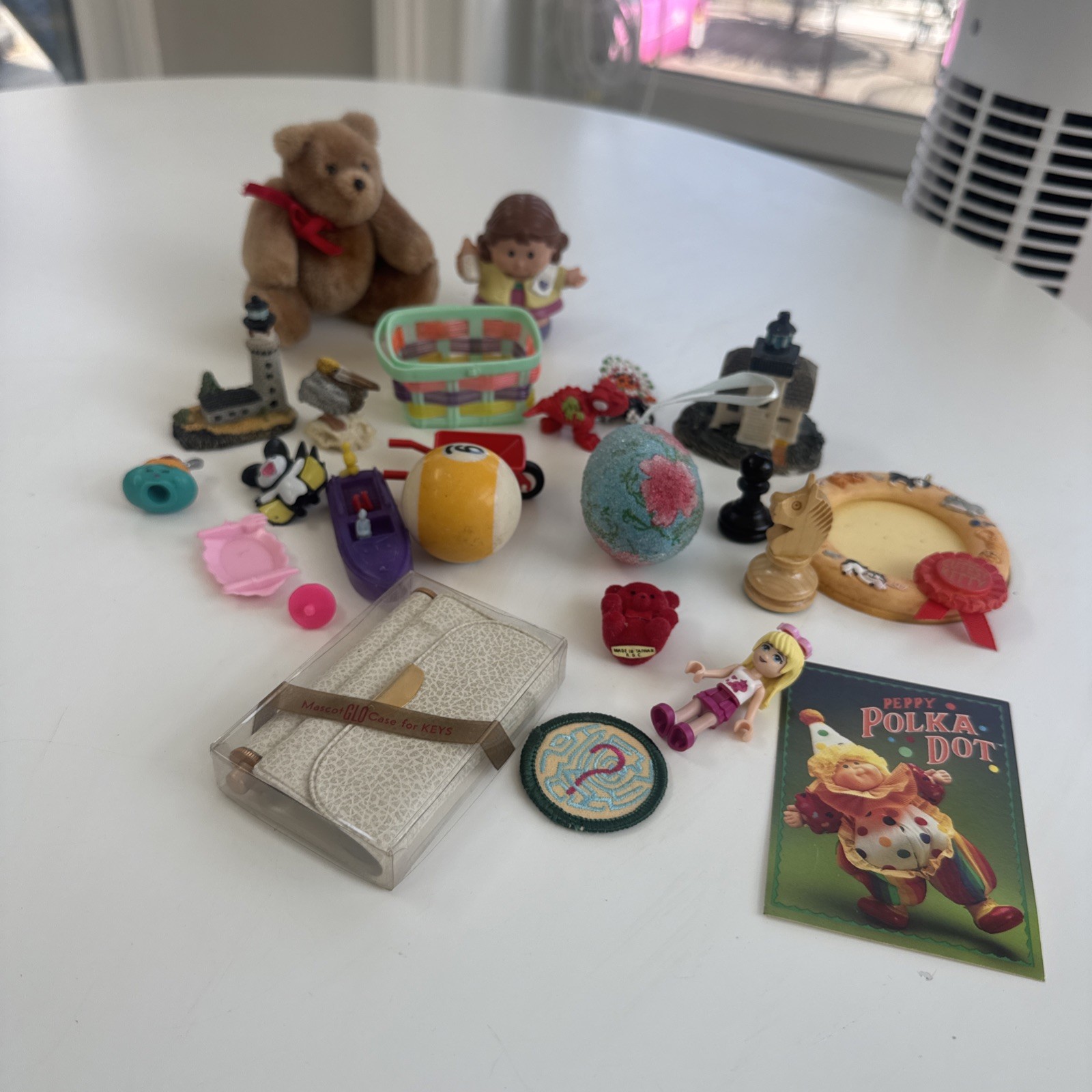 Random Lot Of Assortment Miniature Items For Trinket Shelf 24 Items Figurines