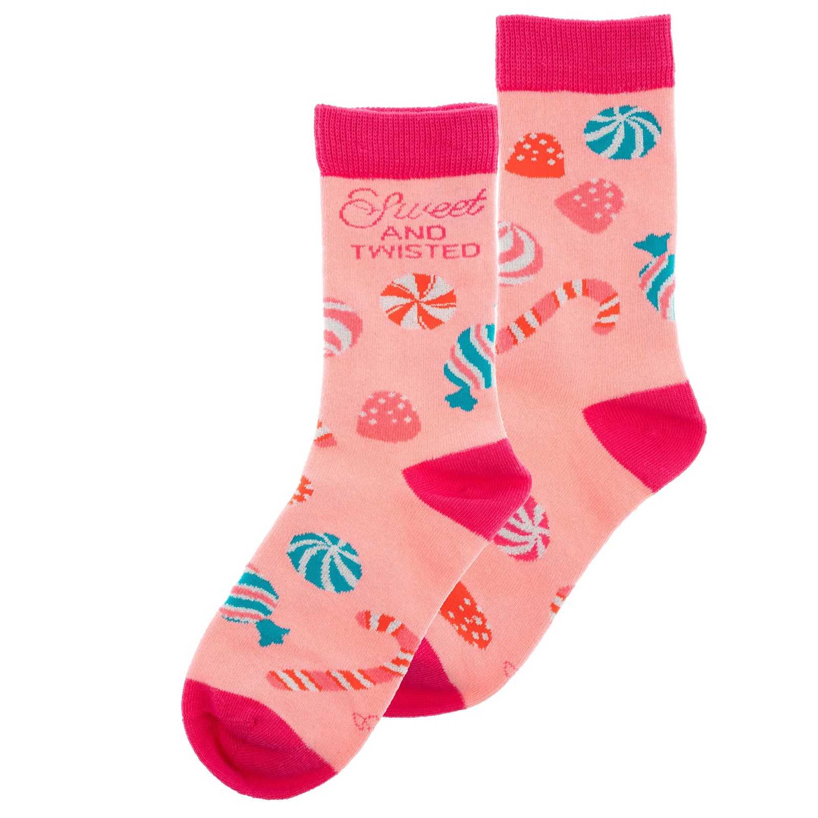 Karma Women’s Holiday Crew Socks, Candy Christmas Novelty Socks, One Size