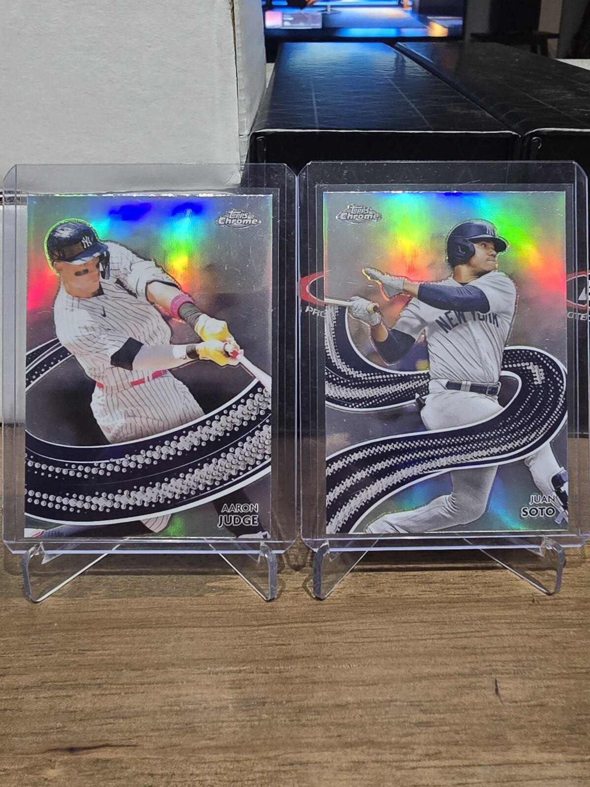 2024 Topps Chrome Strokes Inserts 4 Card Lot Judge Soto Acuna Goldschmidt