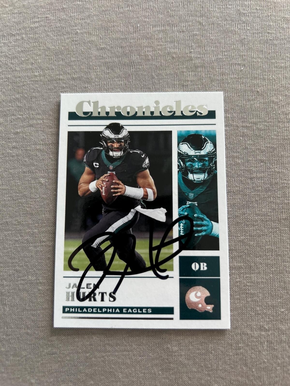 Jalen Hurts Signed Autographed Football Card Philadelphia Eagles COA