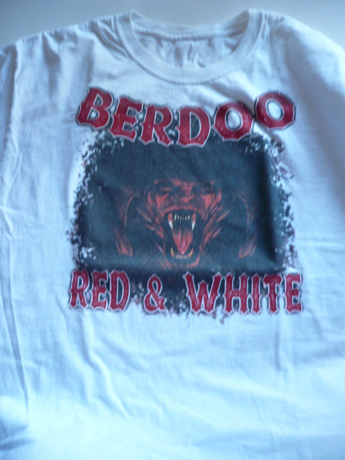 BERDOO Red & White FRIGHT NIGHT 2016 T-shirt BLACK, SIZE XL X-Large ROCK SHIRT