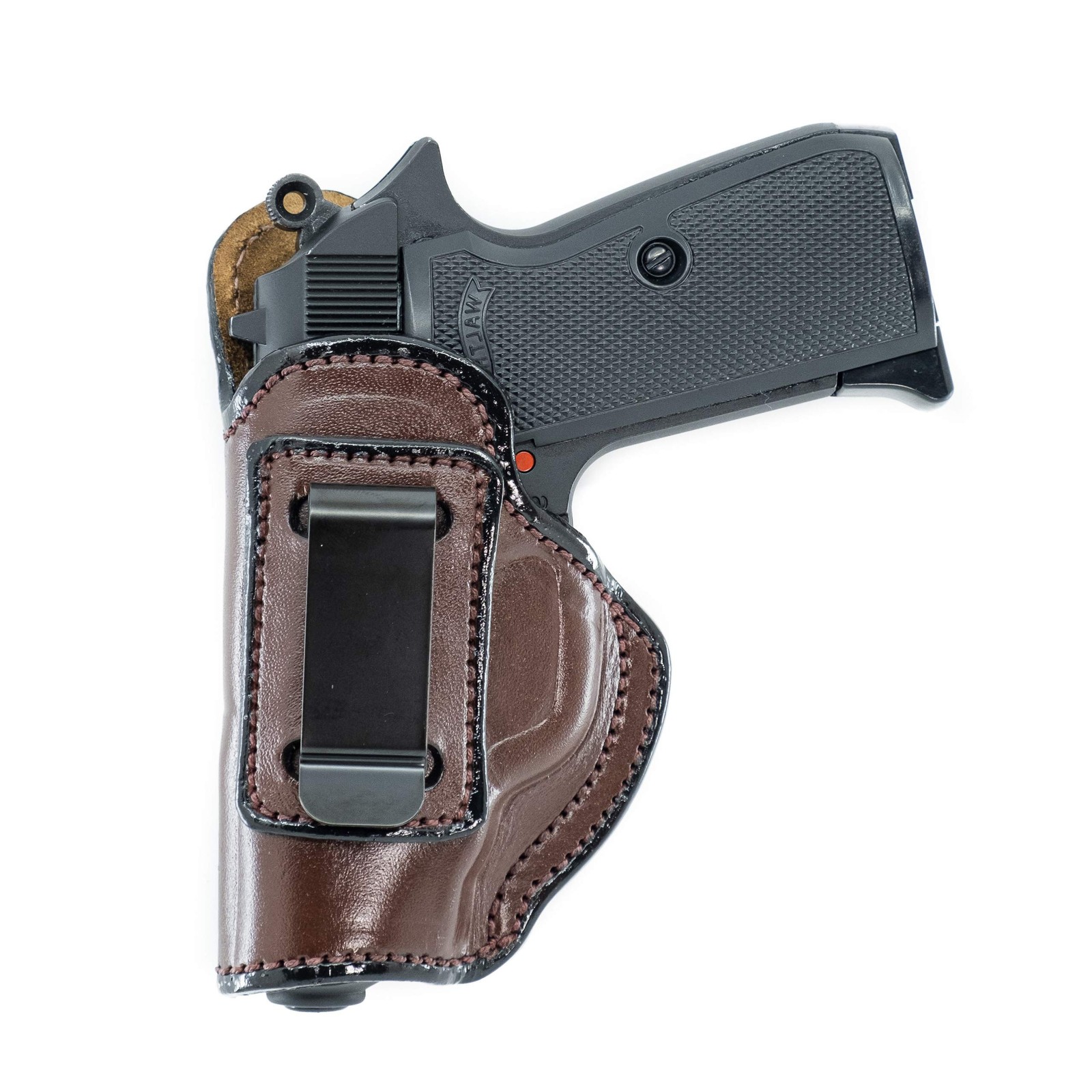 Maxx Carry IWB Leather Holster for Ruger LCP/.380 ACP, Brown, Left-Hand Draw
