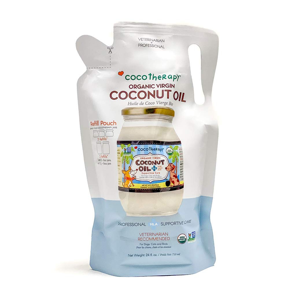 CocoTherapy Organic Virgin Coconut Oil, Non-GMO, 100% Human-Grade, 24oz Refill