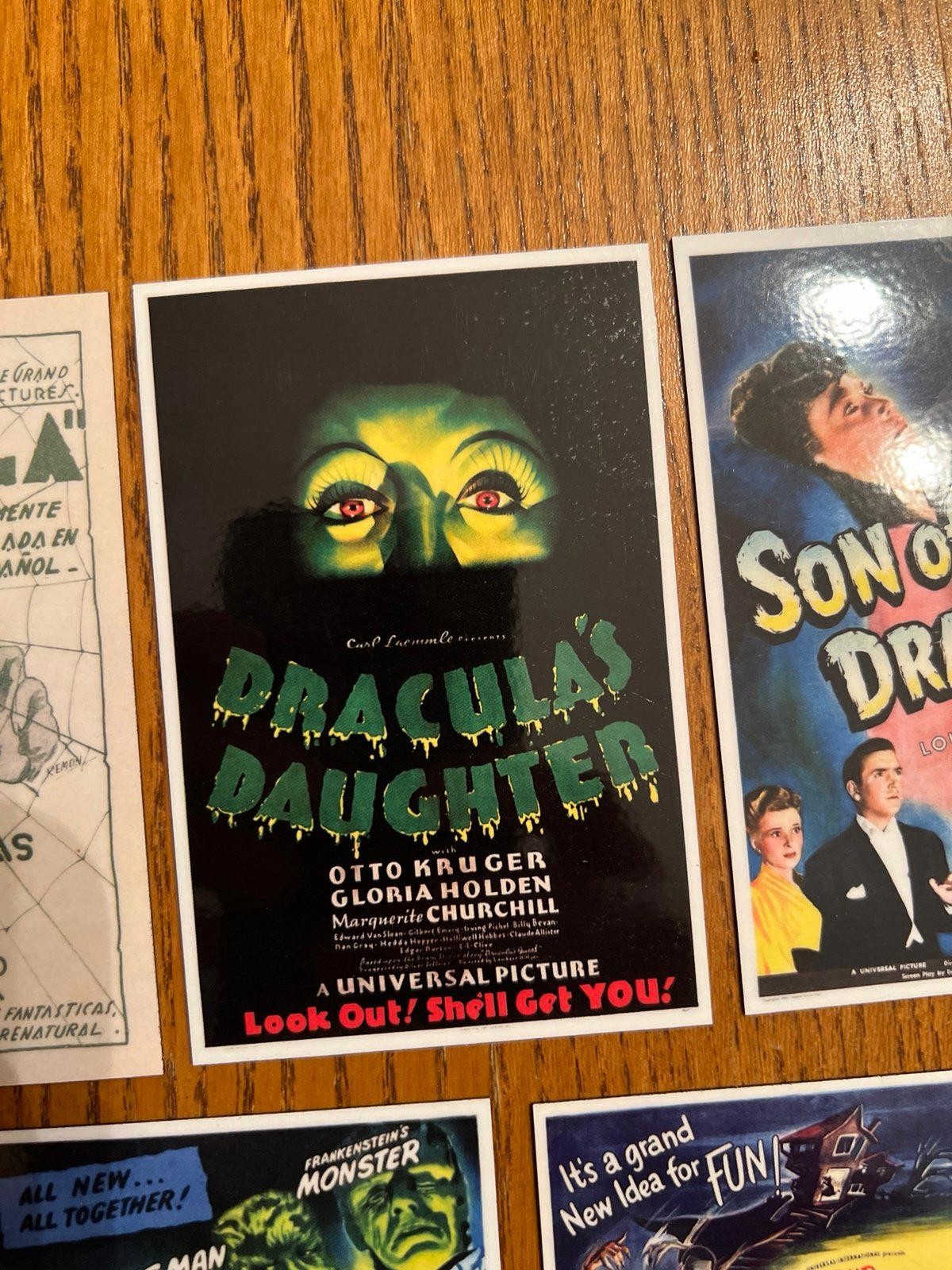 Dracula fridge magnets universal monsters 30s 40s classic horror films vampire