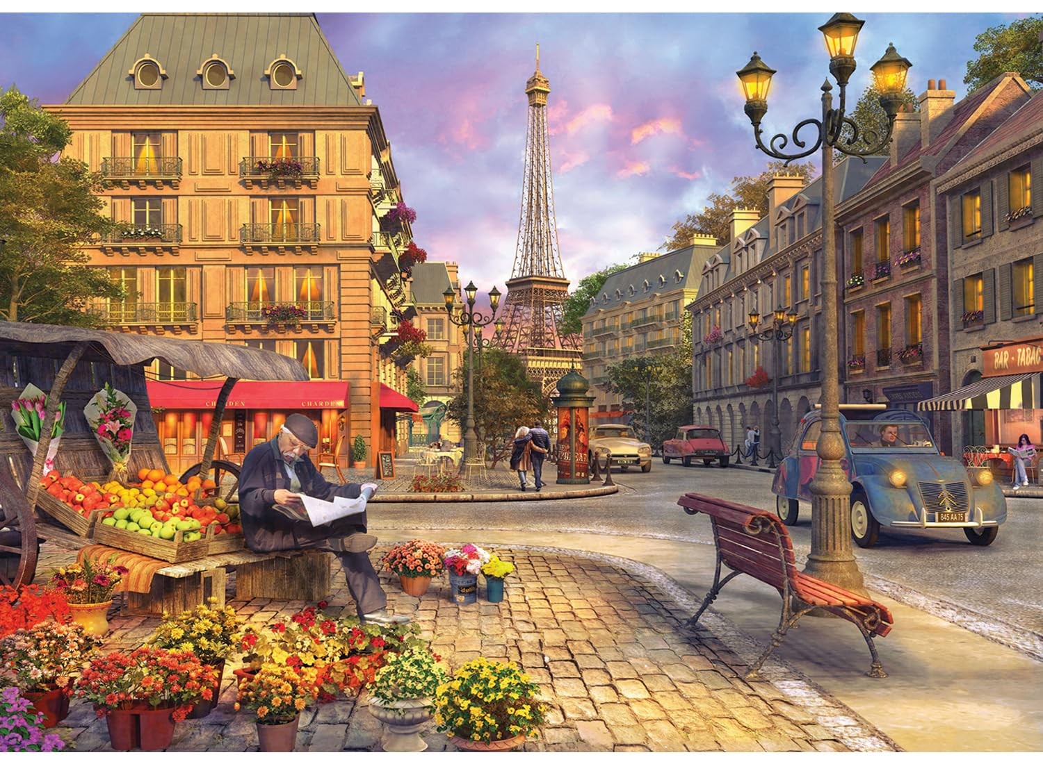 Anatolian Paris Street Life Jigsaw Puzzle (1500 Piece)