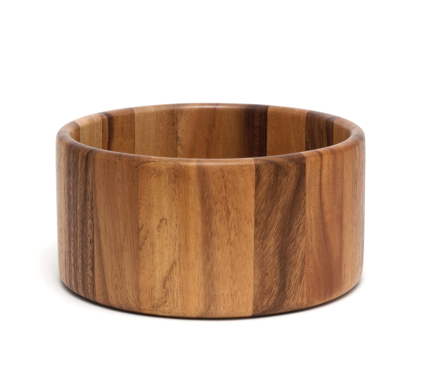 Lipper International Large Straight Side Bowl, Acacia
