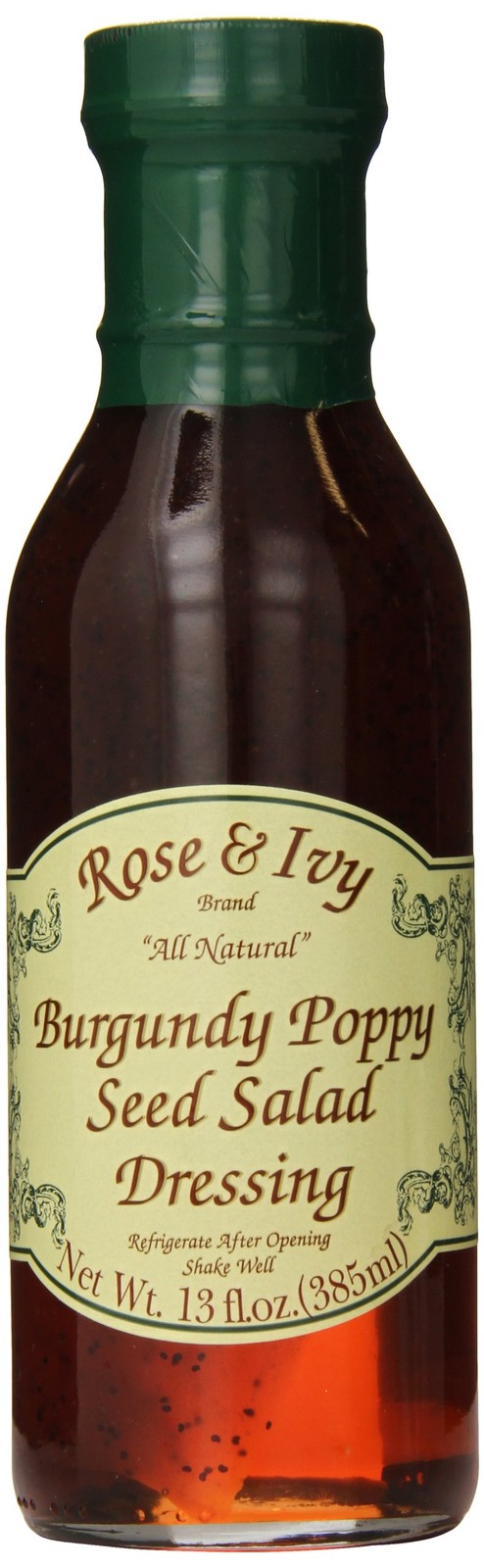 Rose & Ivy Seed Salad Dressing, Burgundy Poppy, 13.0 Ounce