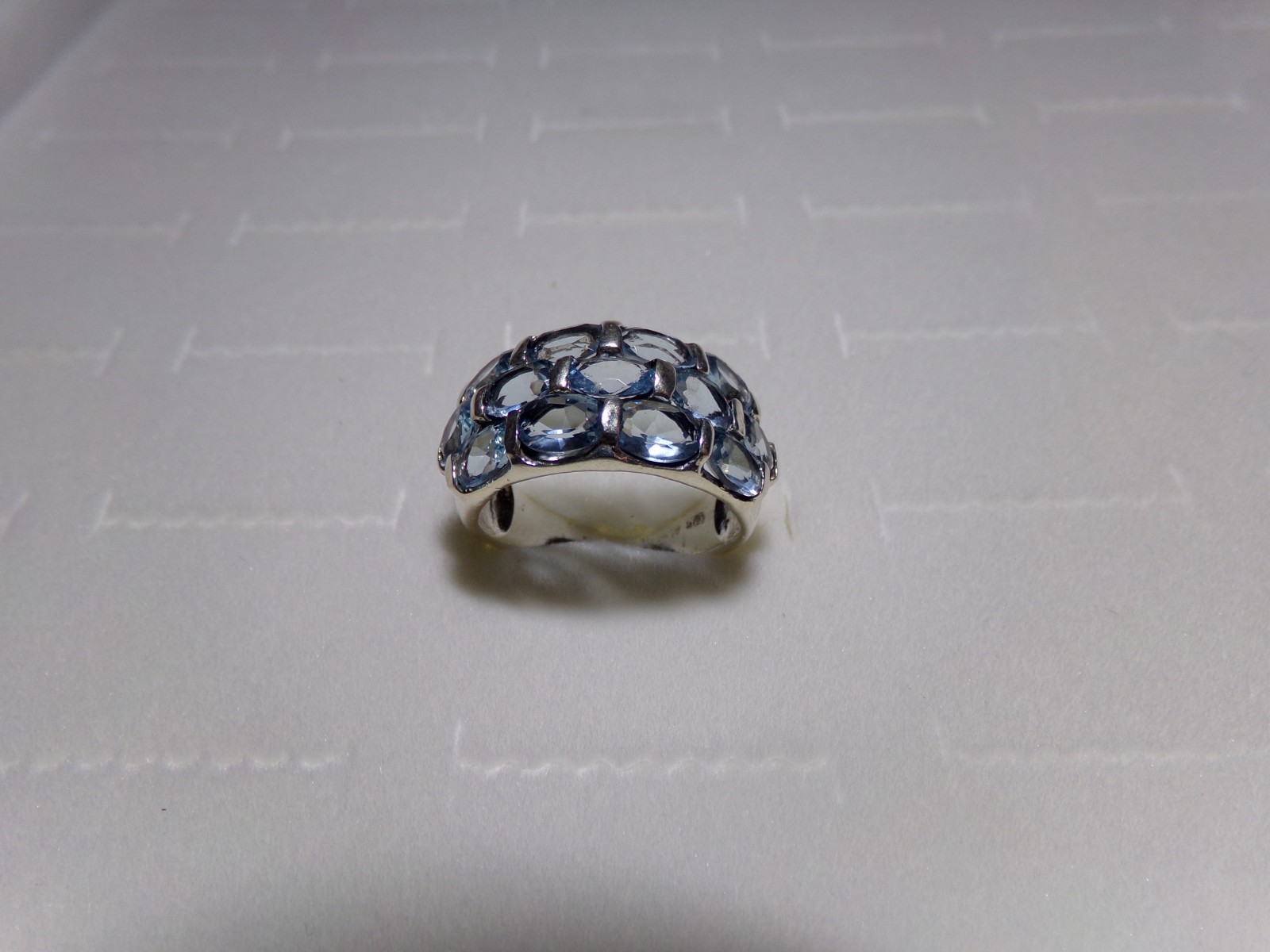 Vintage 925 Sterling Silver Topaz Color Ring Sz 9.25 – 7 gr.