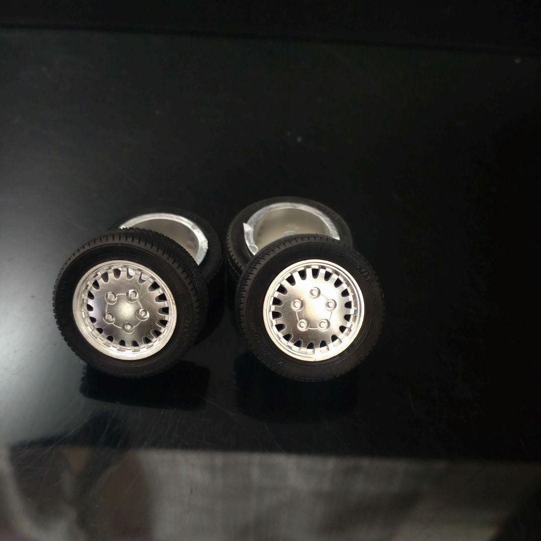 Aoshima JZX81 Cresta Super Lucent G genuine wheel and tire set