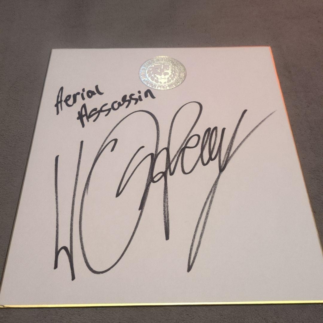 Will Ospreay Autographed Coloring Paper Japan Pro-Wrestling AEW Used