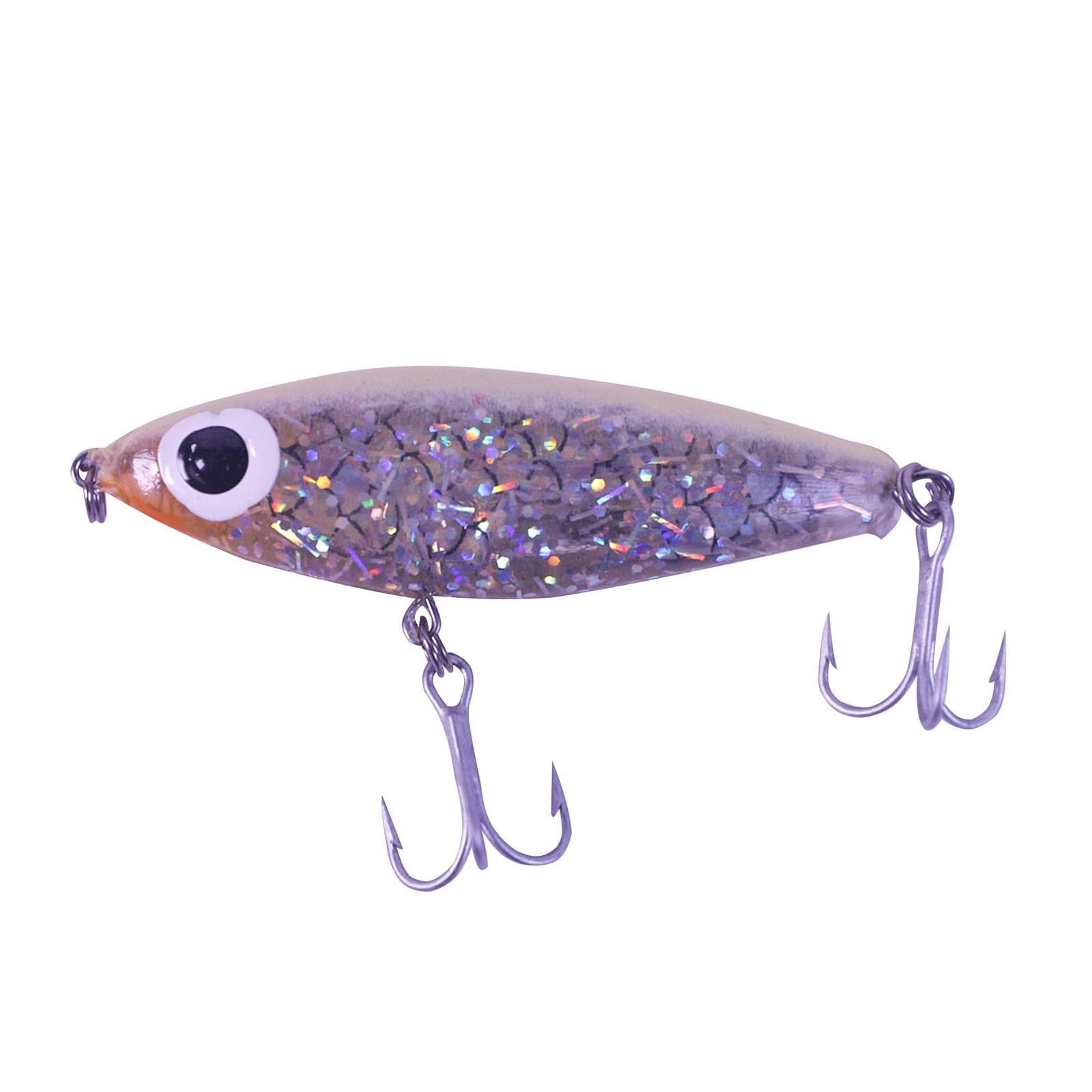 Paul Brown SD15 Soft-Dine 2 5/8″, 3/8 oz. Bone Back/Silver Whisker Glitter