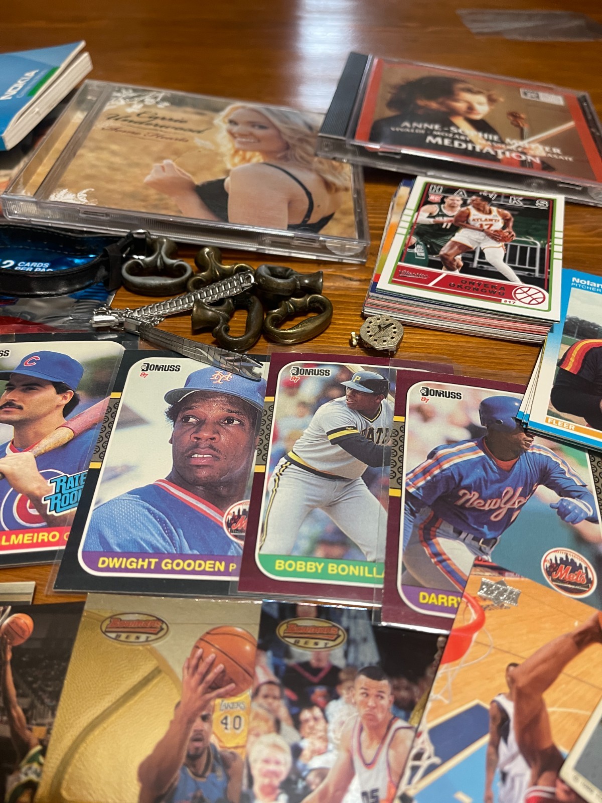 Vintage Junk Drawer Lot – PACKS, BASEBALL , BASKETBALL Cards, GPK, CDS, Pokémon