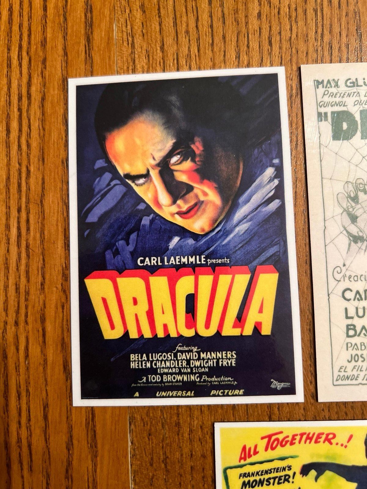 Dracula fridge magnets universal monsters 30s 40s classic horror films vampire