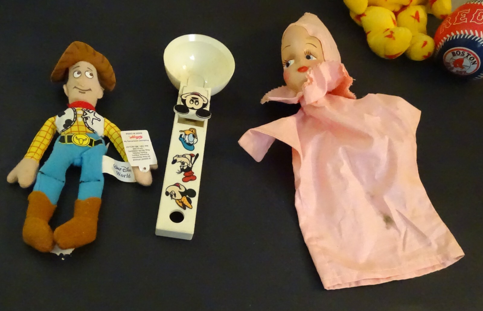 Odd Lot of Toys from an Estate Sale – Pixie Puppet, Disney Ice Cream Scoop, etc.