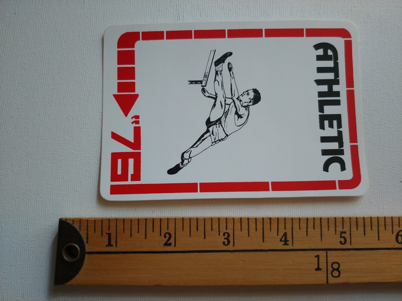 * 1976 OLYMPICS ATHLETIC HURDLES QUEBEC MONTREAL STICKER DECAL *