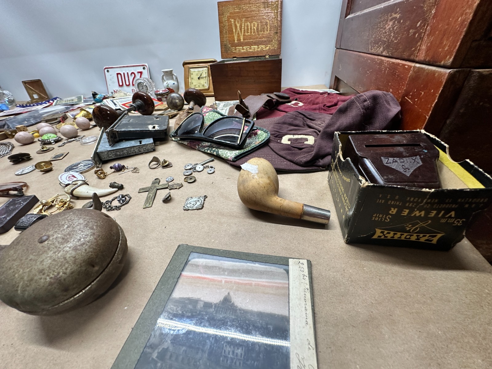 Junk Drawer Lot #2 – Random Antique Vintage Smalls – Keys, Jewelry, Boxes, Money