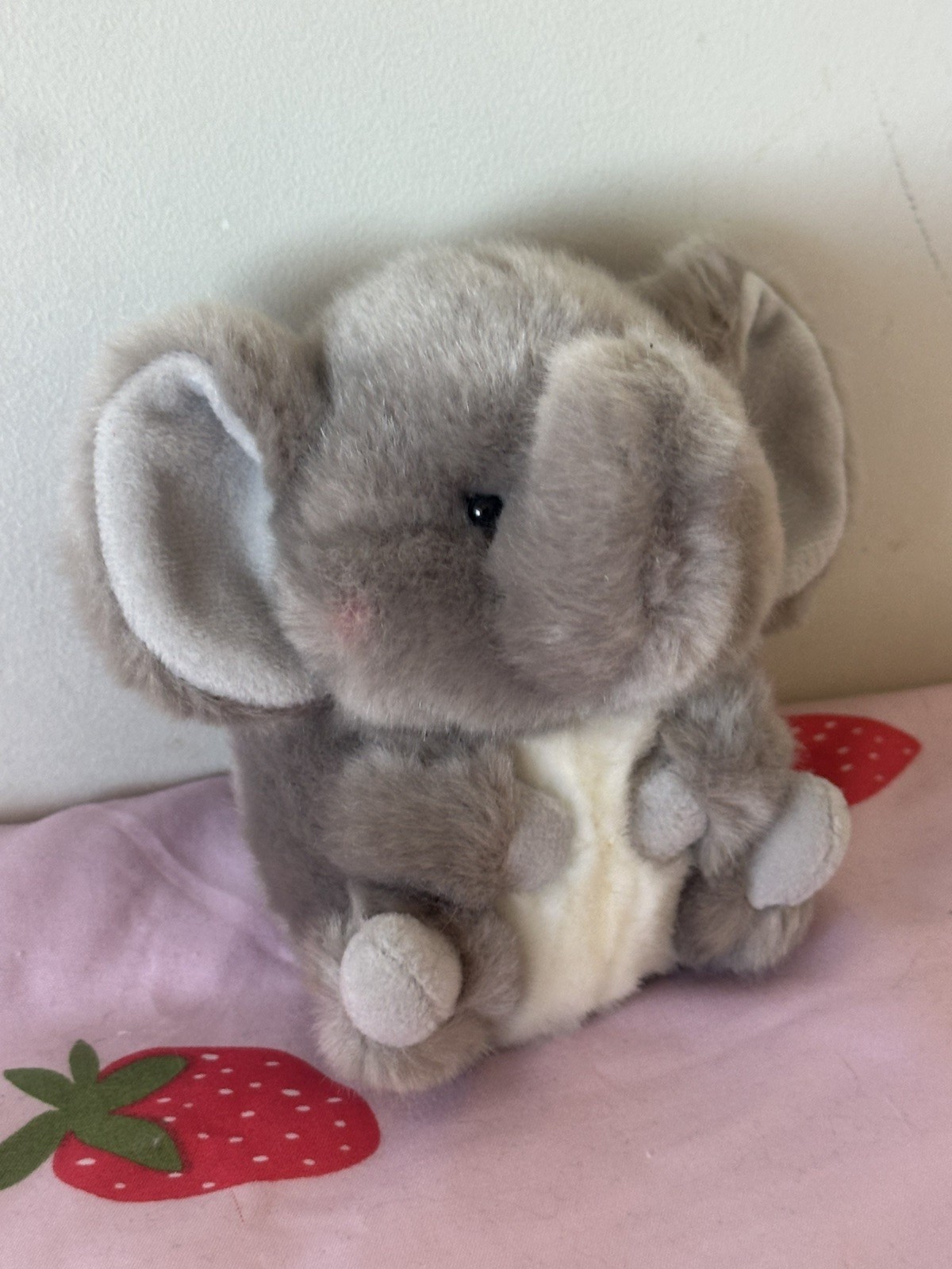 Aurora Rolly Pet Trumpeter Elephant Plush 5in Gray Stuffed Animal Toy Gift Kid